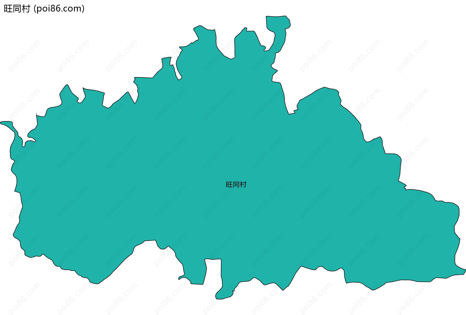 旺同村边界地图