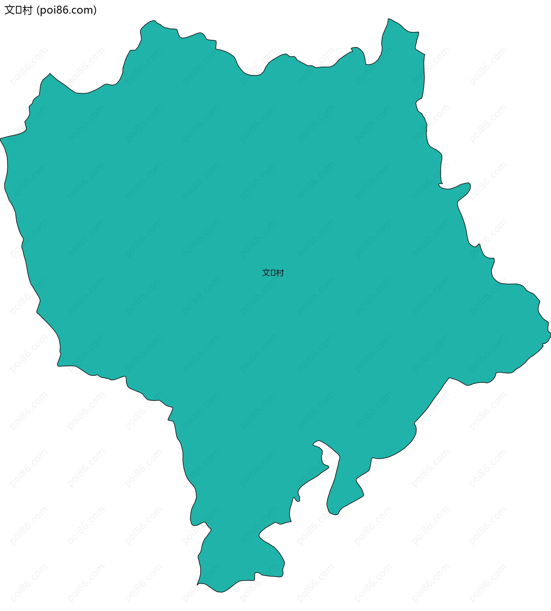 文村边界地图