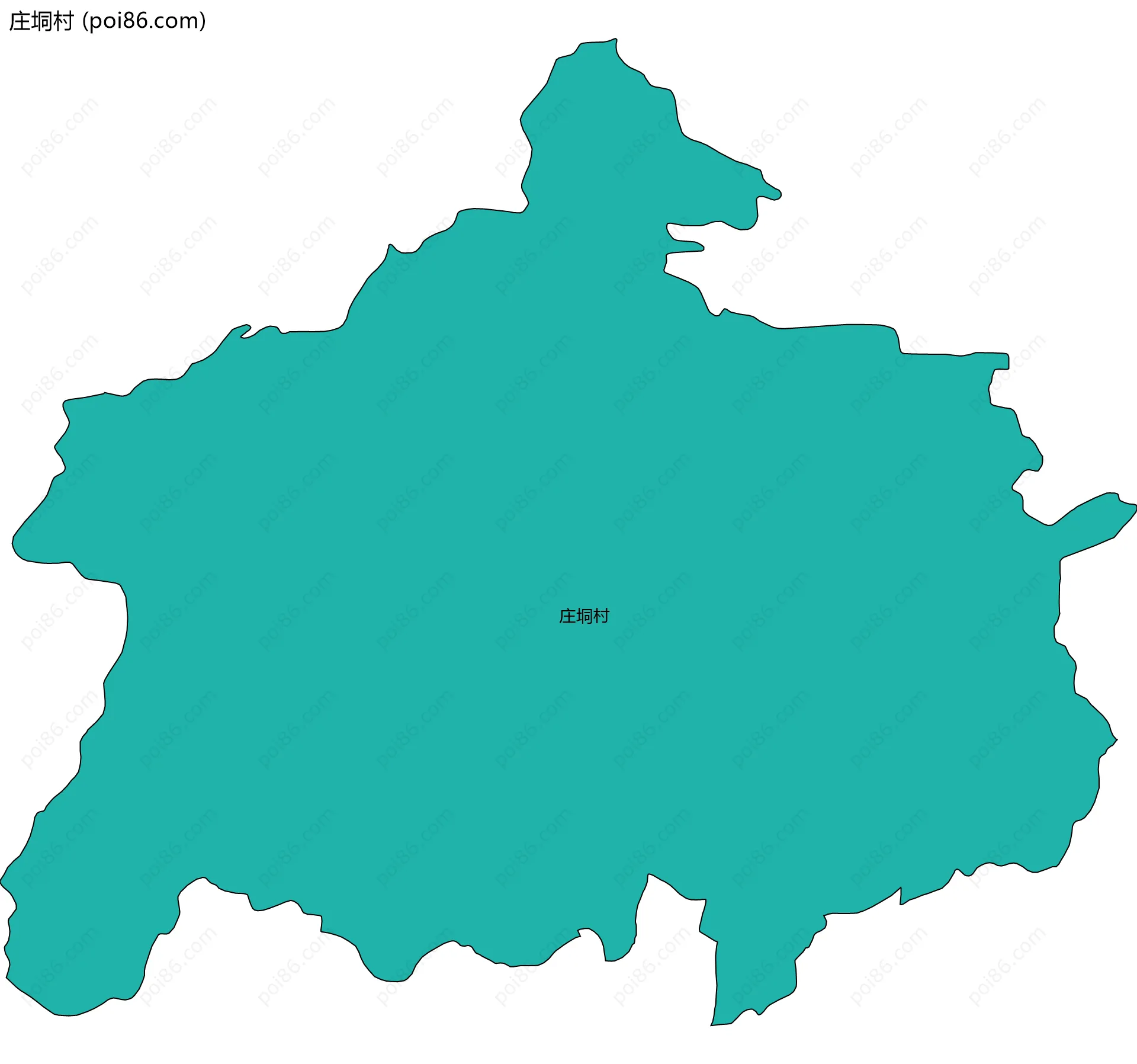 庄垌村边界地图