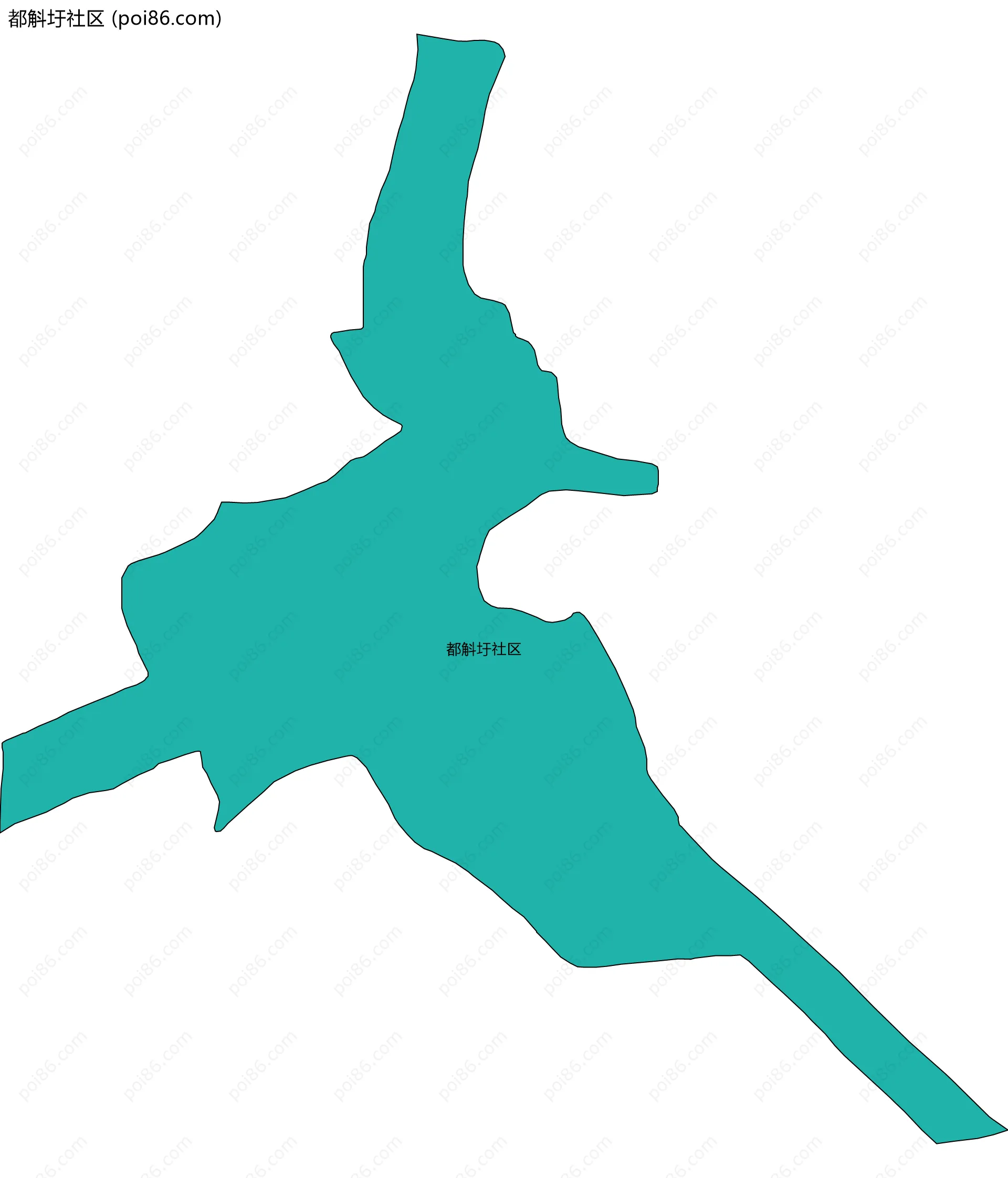 都斛圩社区边界地图