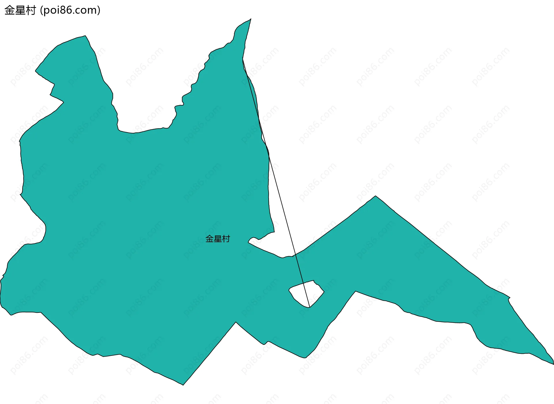 金星村边界地图