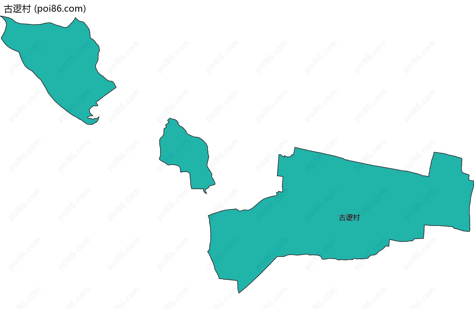 古逻村边界地图