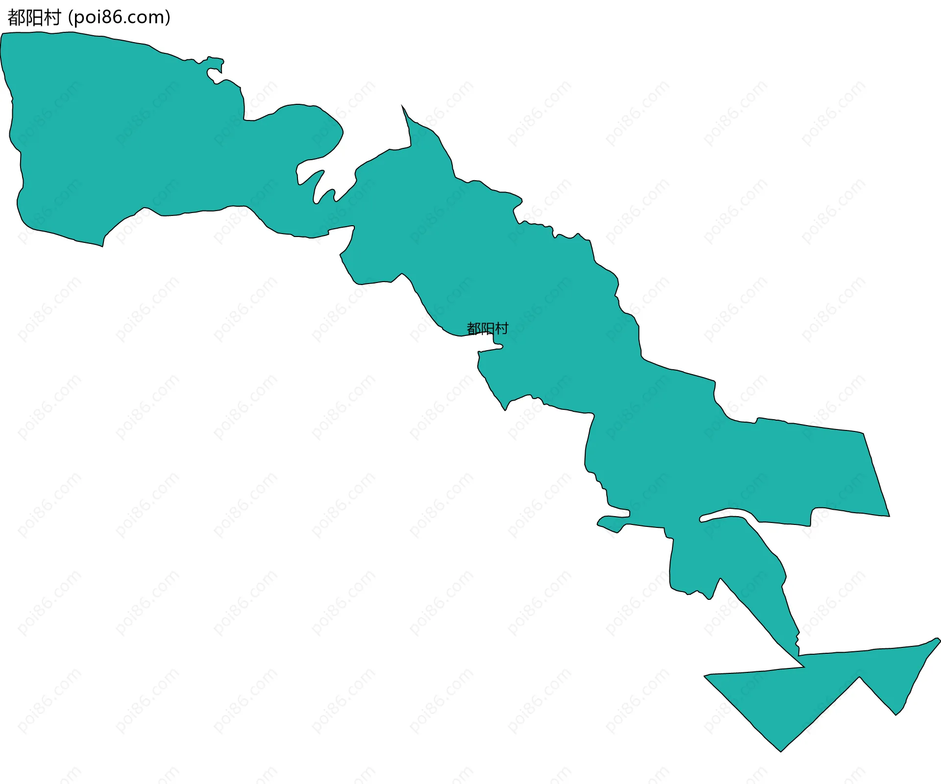 都阳村边界地图