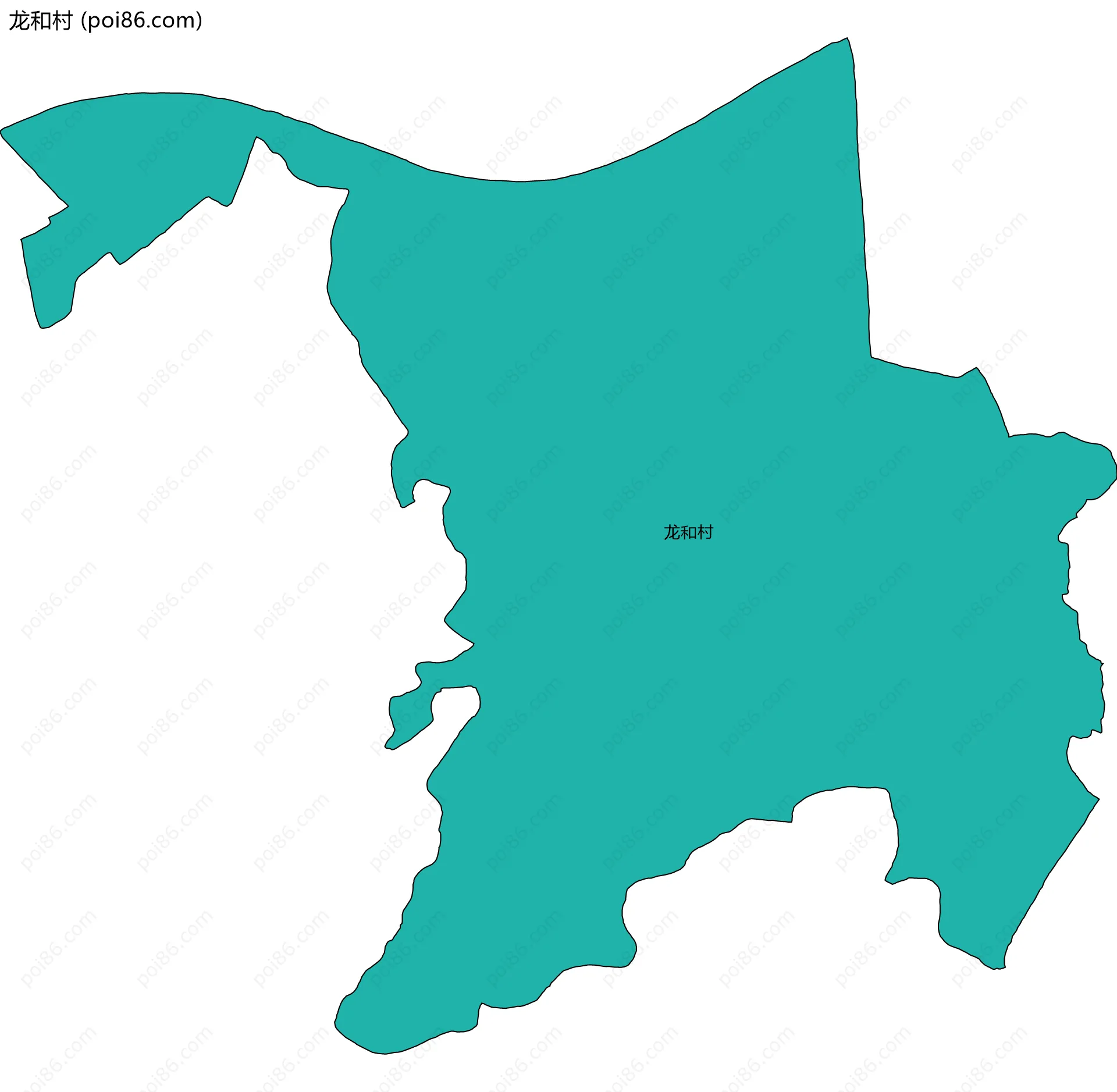 龙和村边界地图