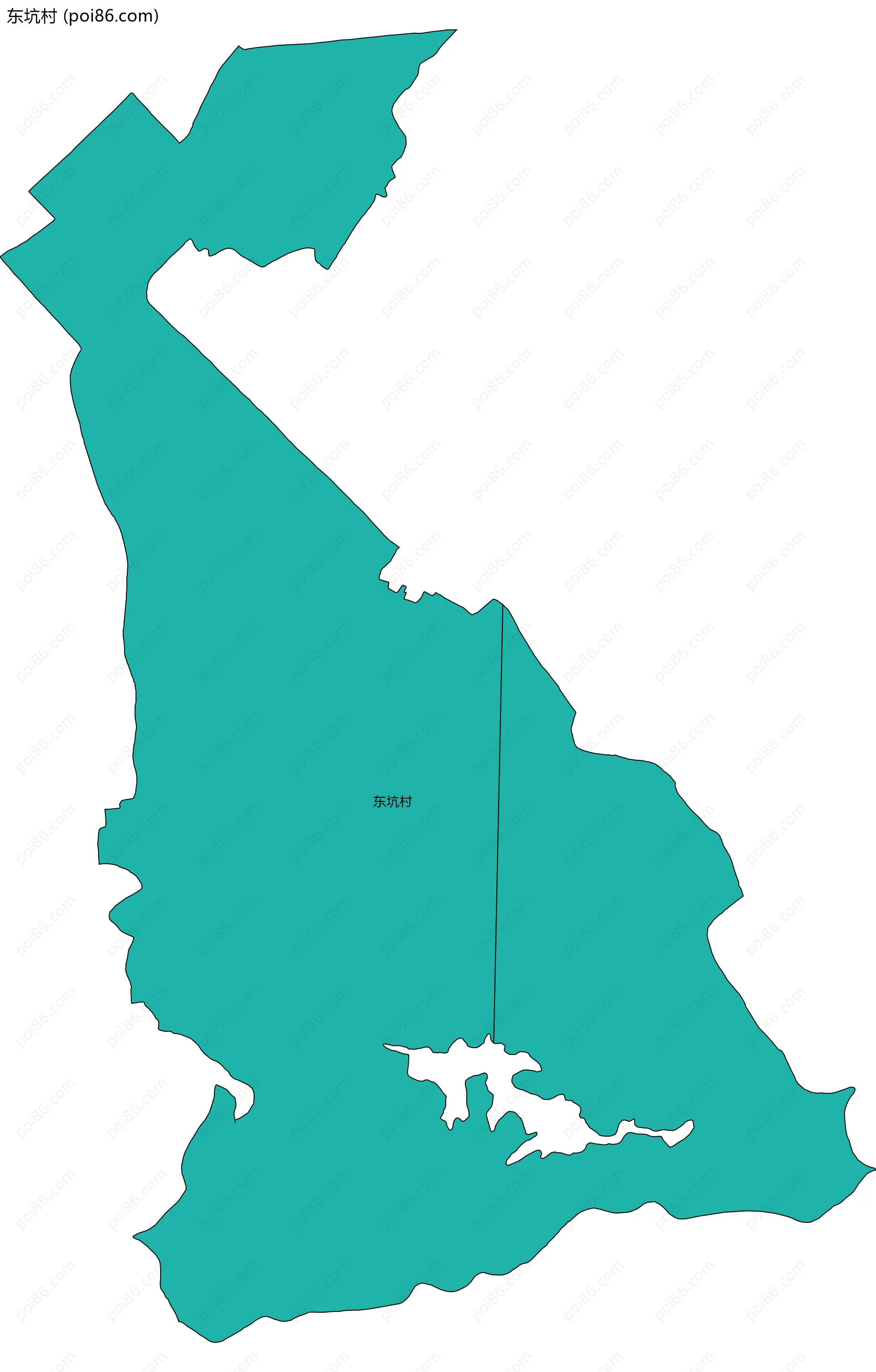 东坑村边界地图