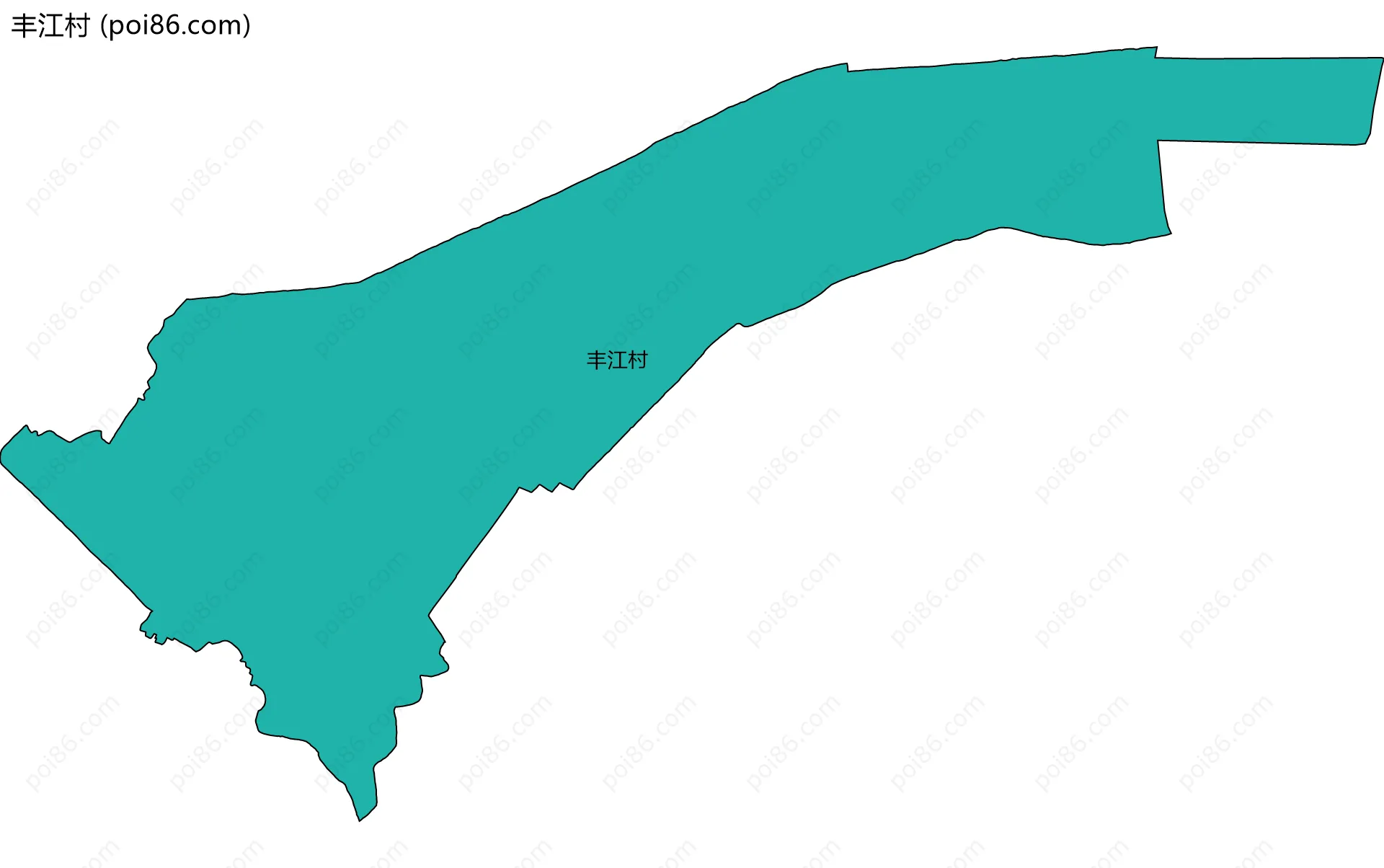 丰江村边界地图