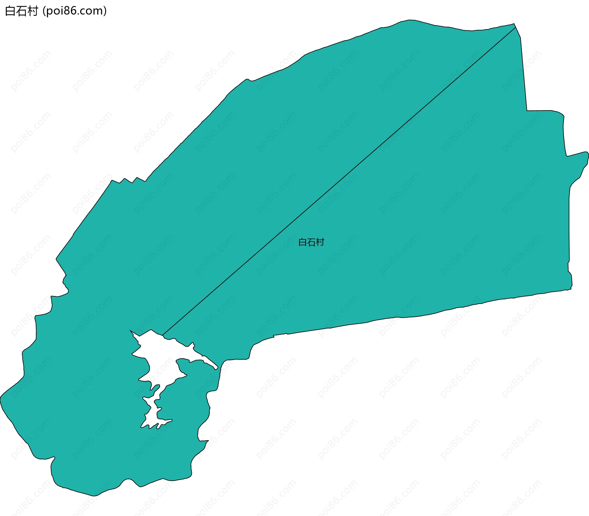 白石村边界地图