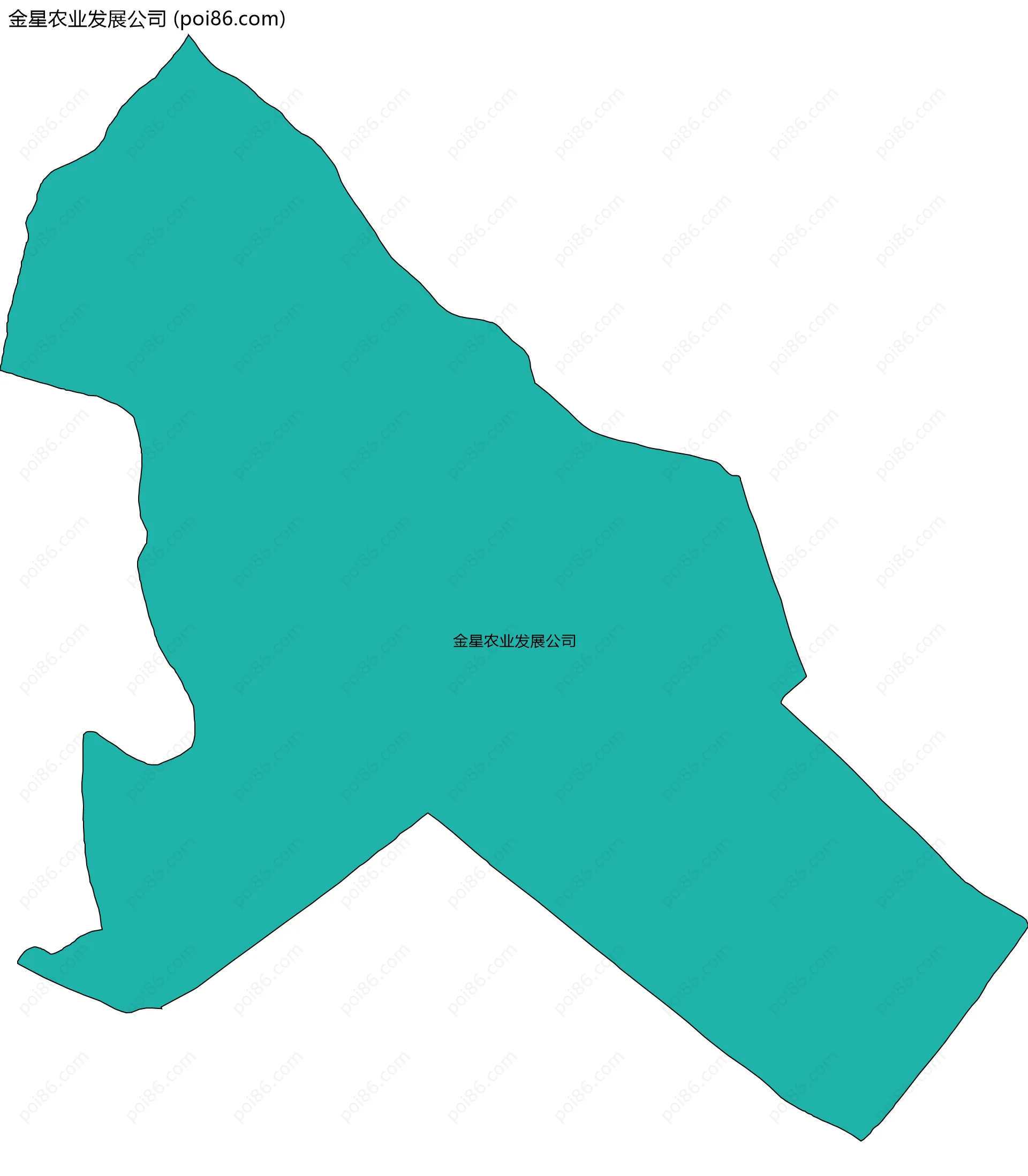 金星农业发展公司边界地图