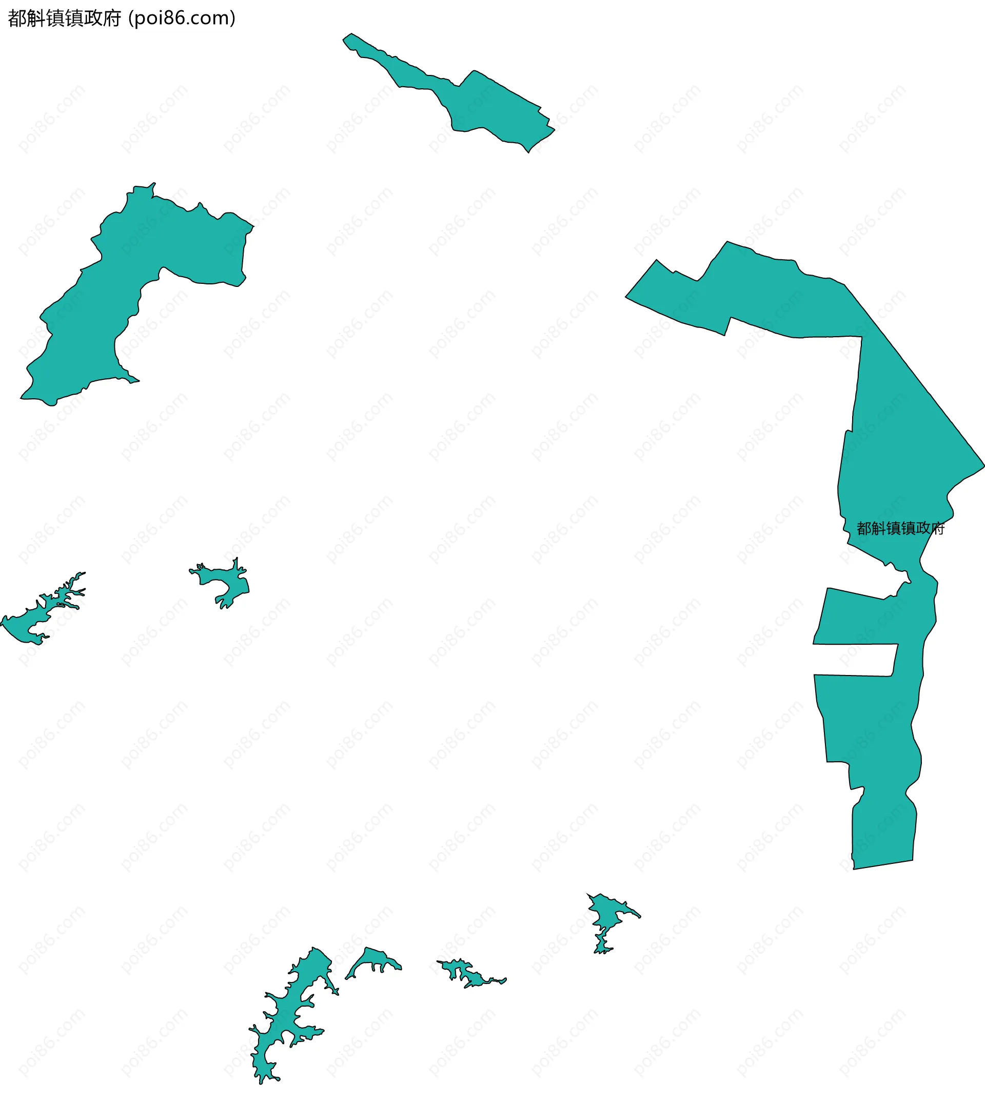 都斛镇镇政府边界地图