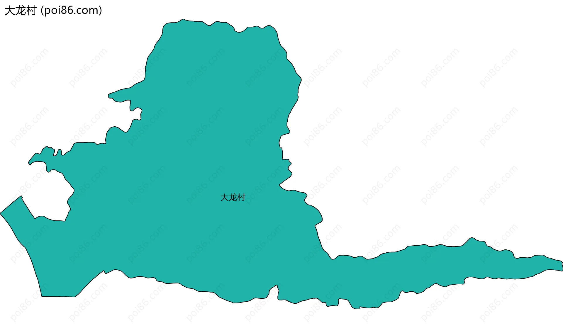 大龙村边界地图