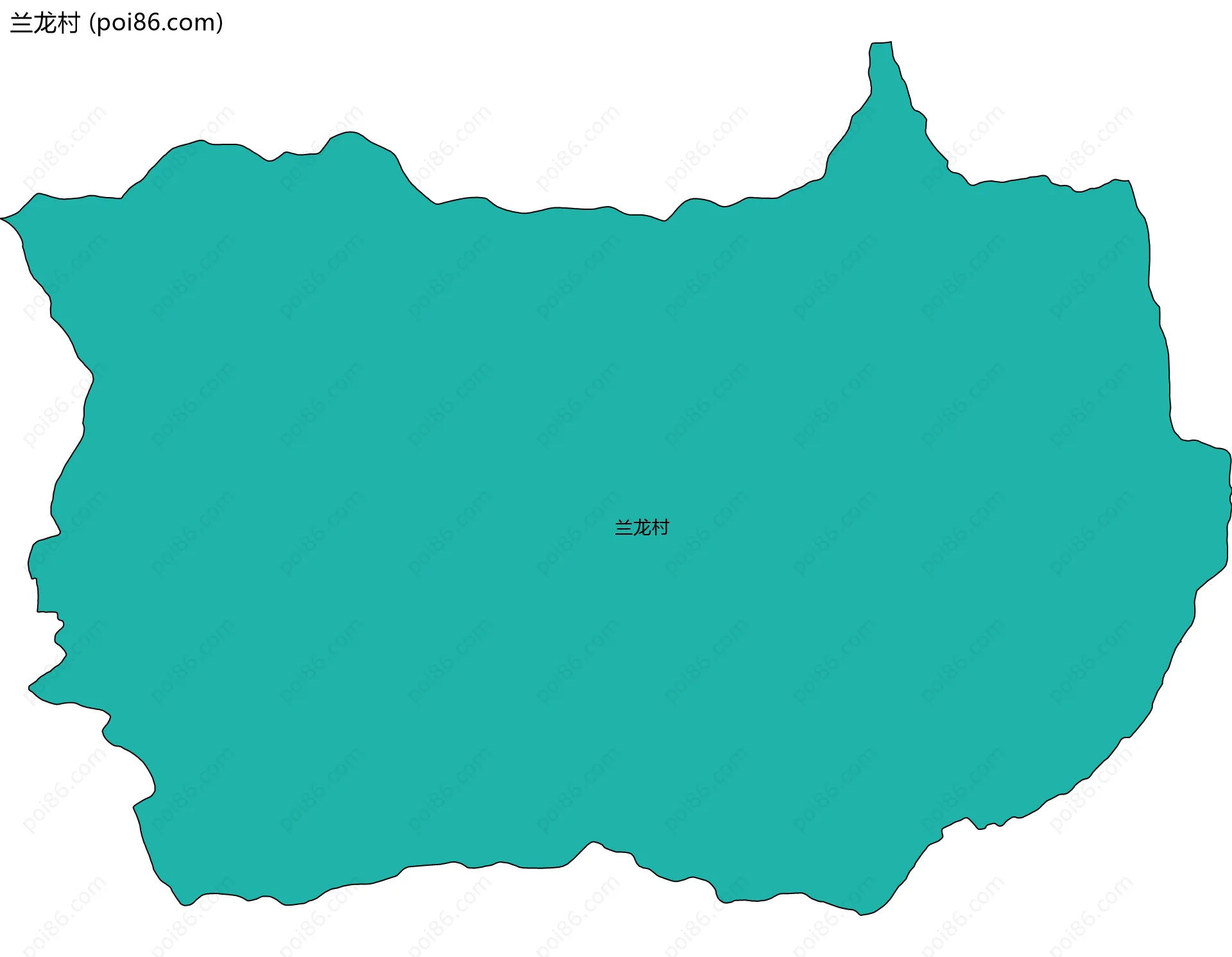 兰龙村边界地图