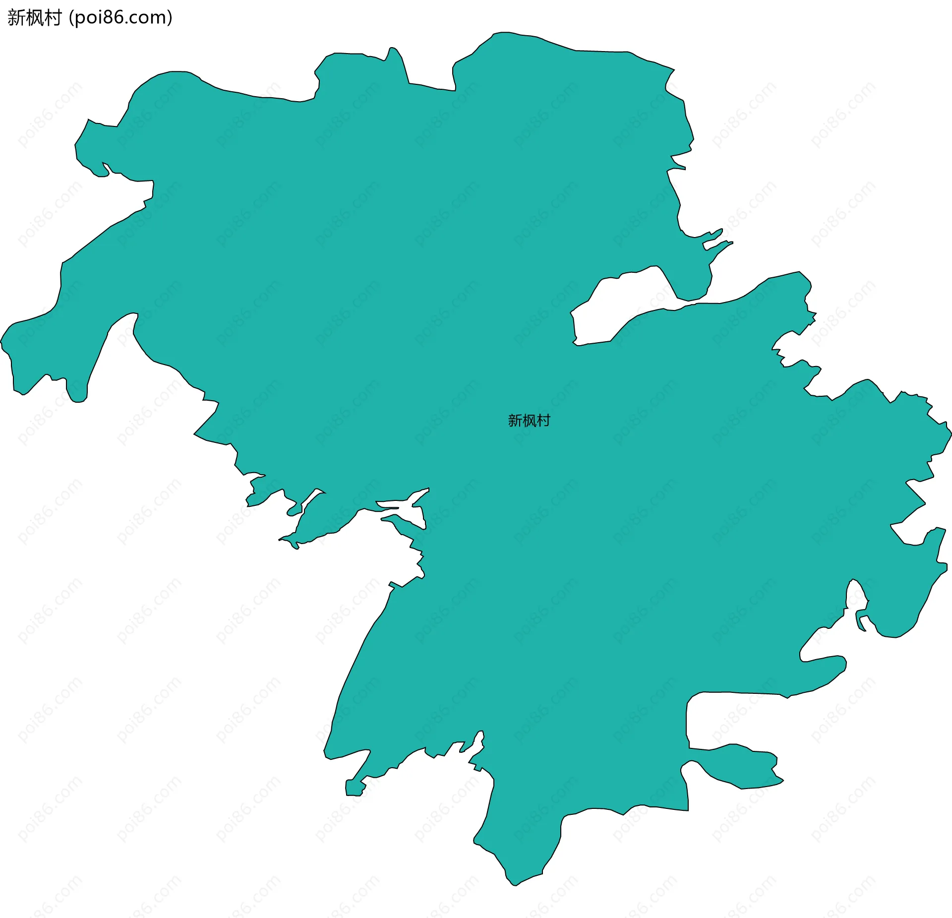新枫村边界地图