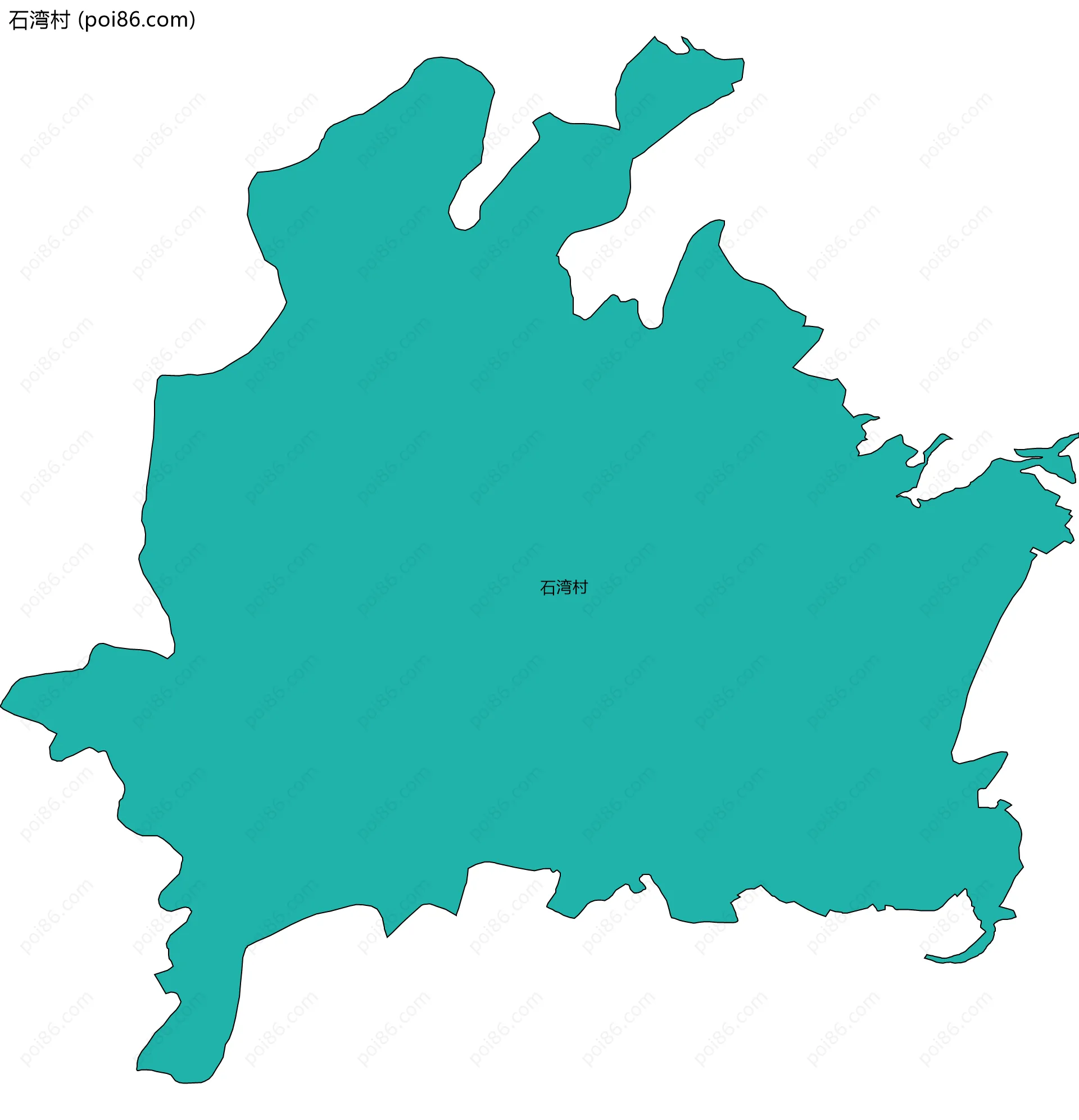 石湾村边界地图