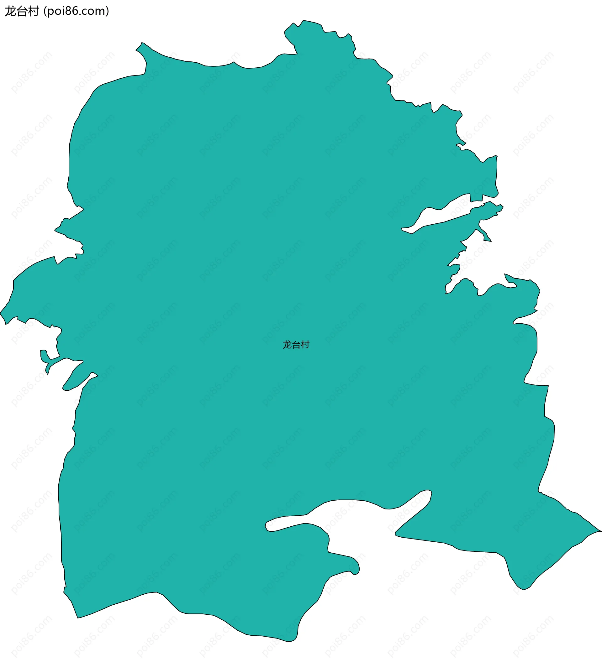 龙台村边界地图