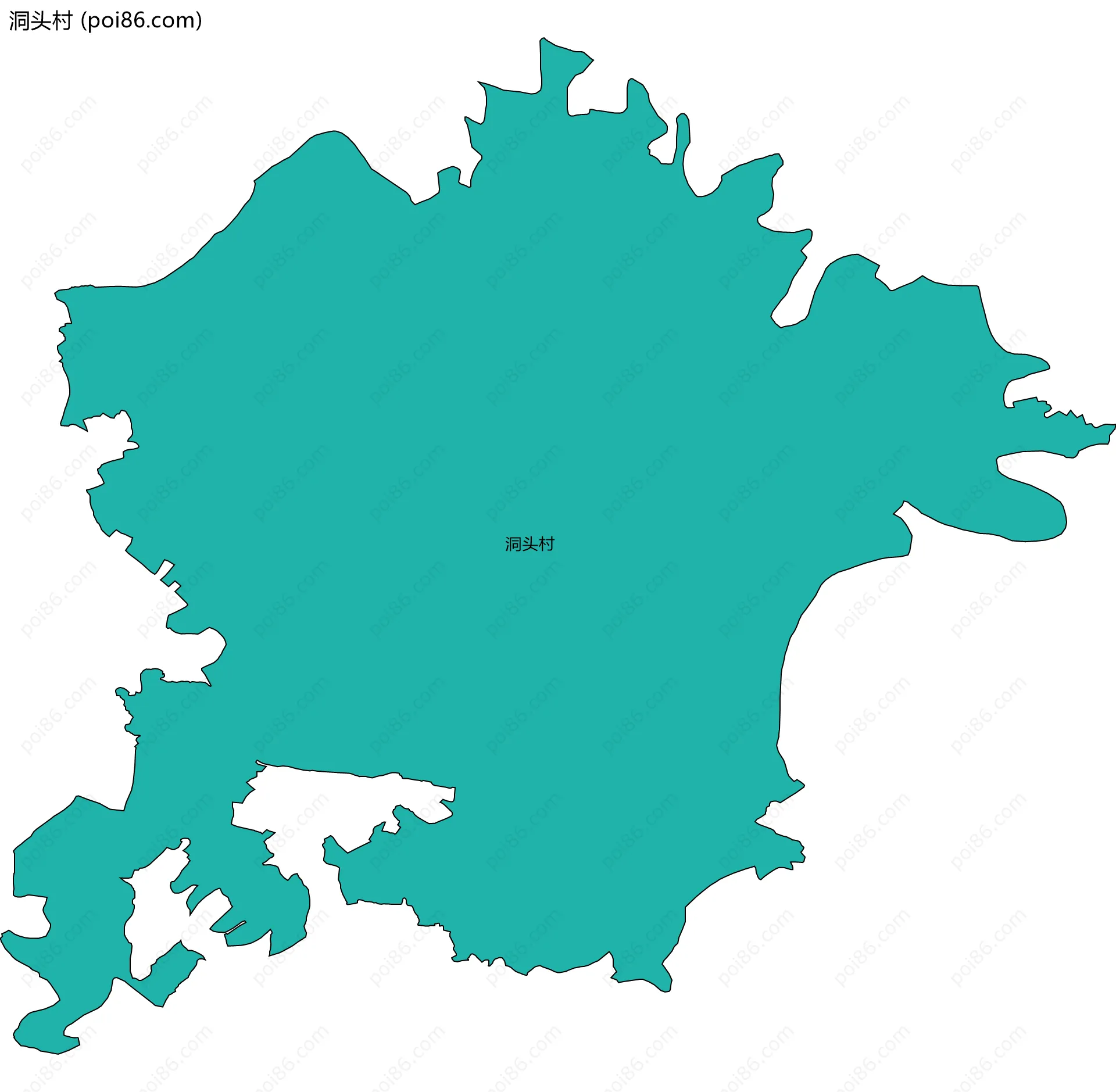 洞头村边界地图