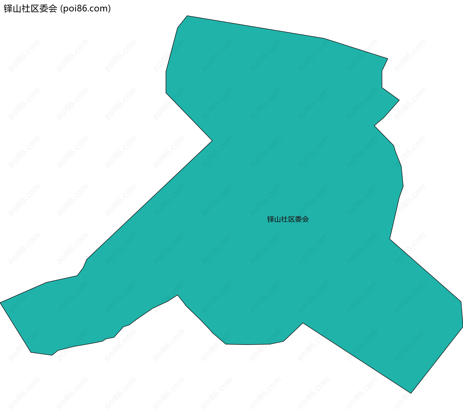 铎山社区委会边界地图
