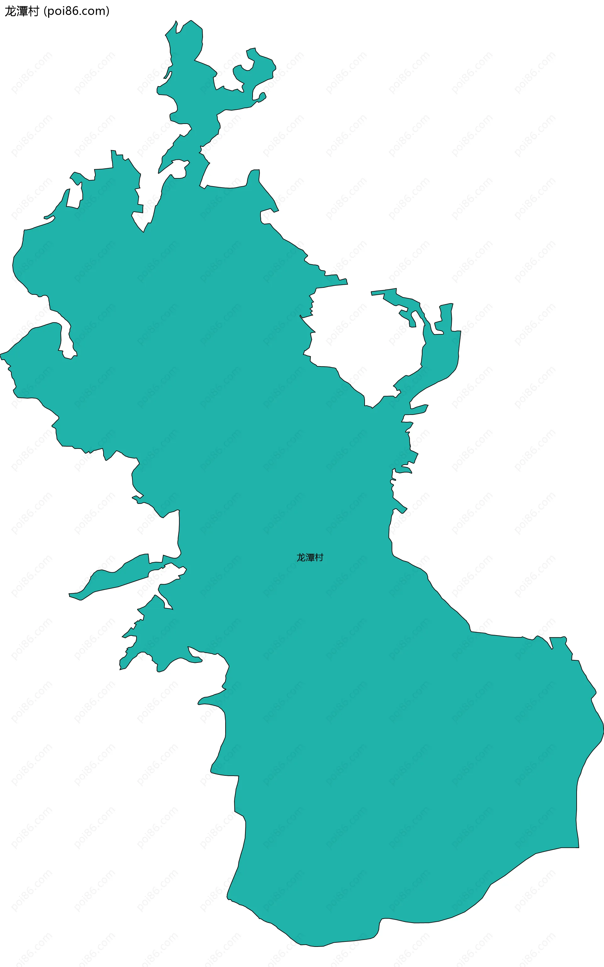 龙潭村边界地图