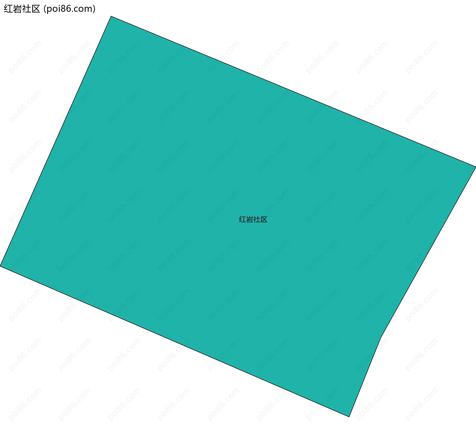 红岩社区边界地图