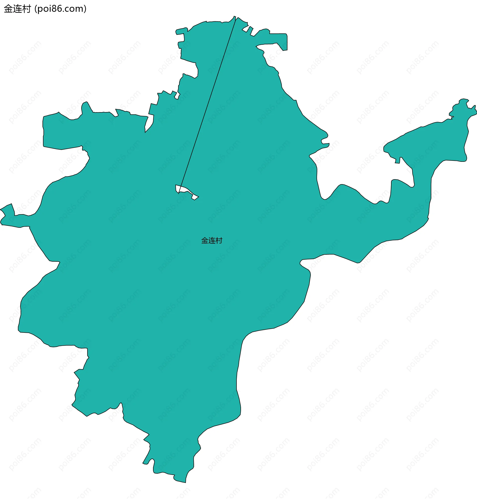 金连村边界地图