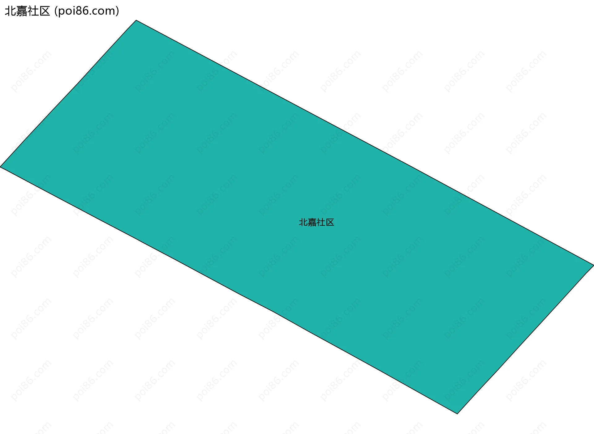 北嘉社区边界地图
