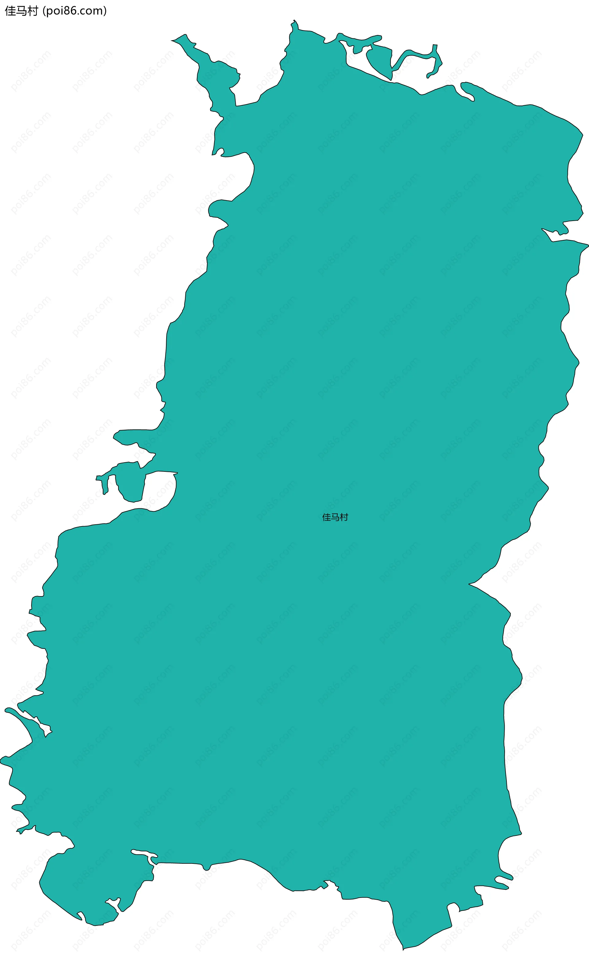 佳马村边界地图