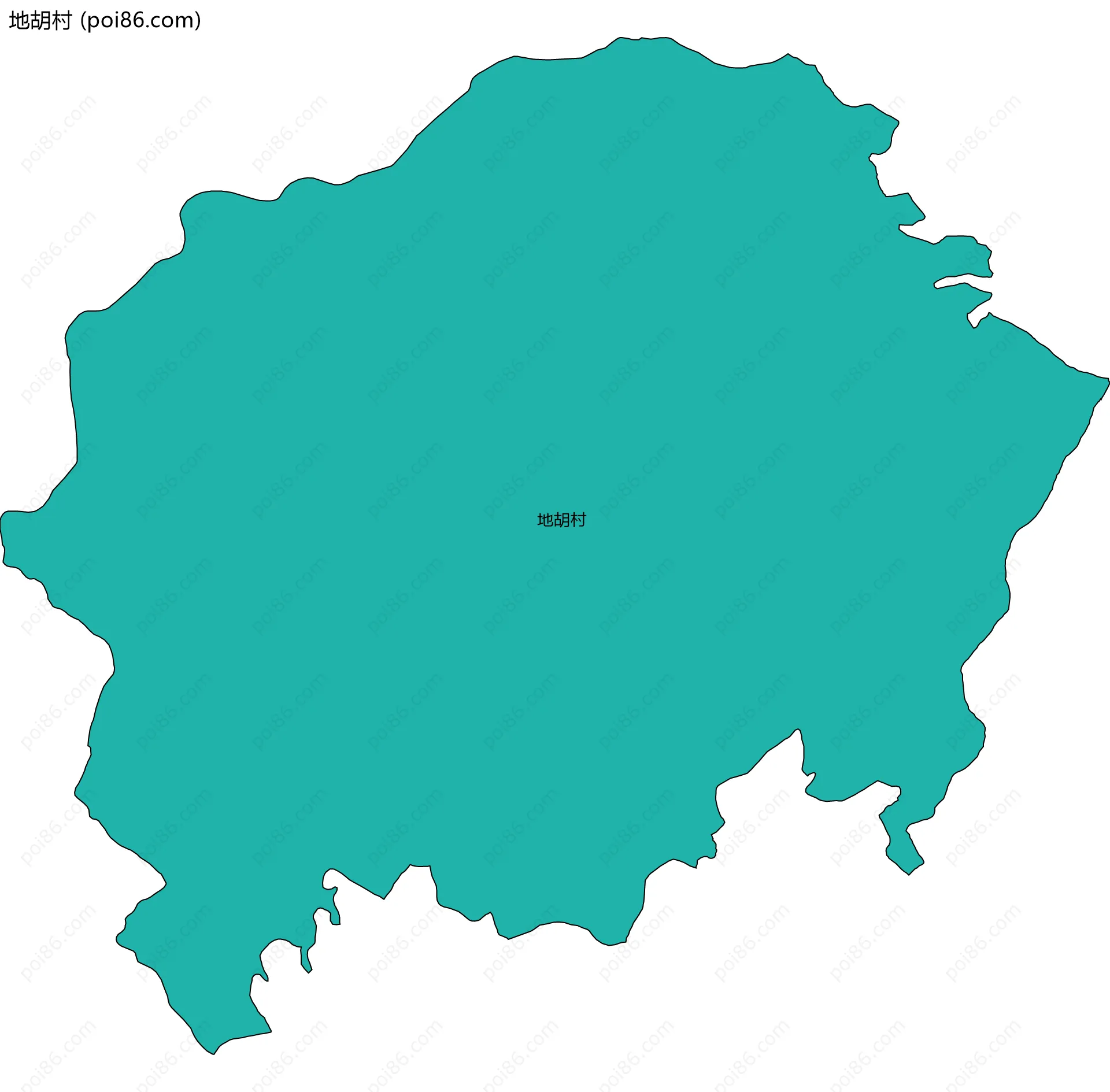 地胡村边界地图