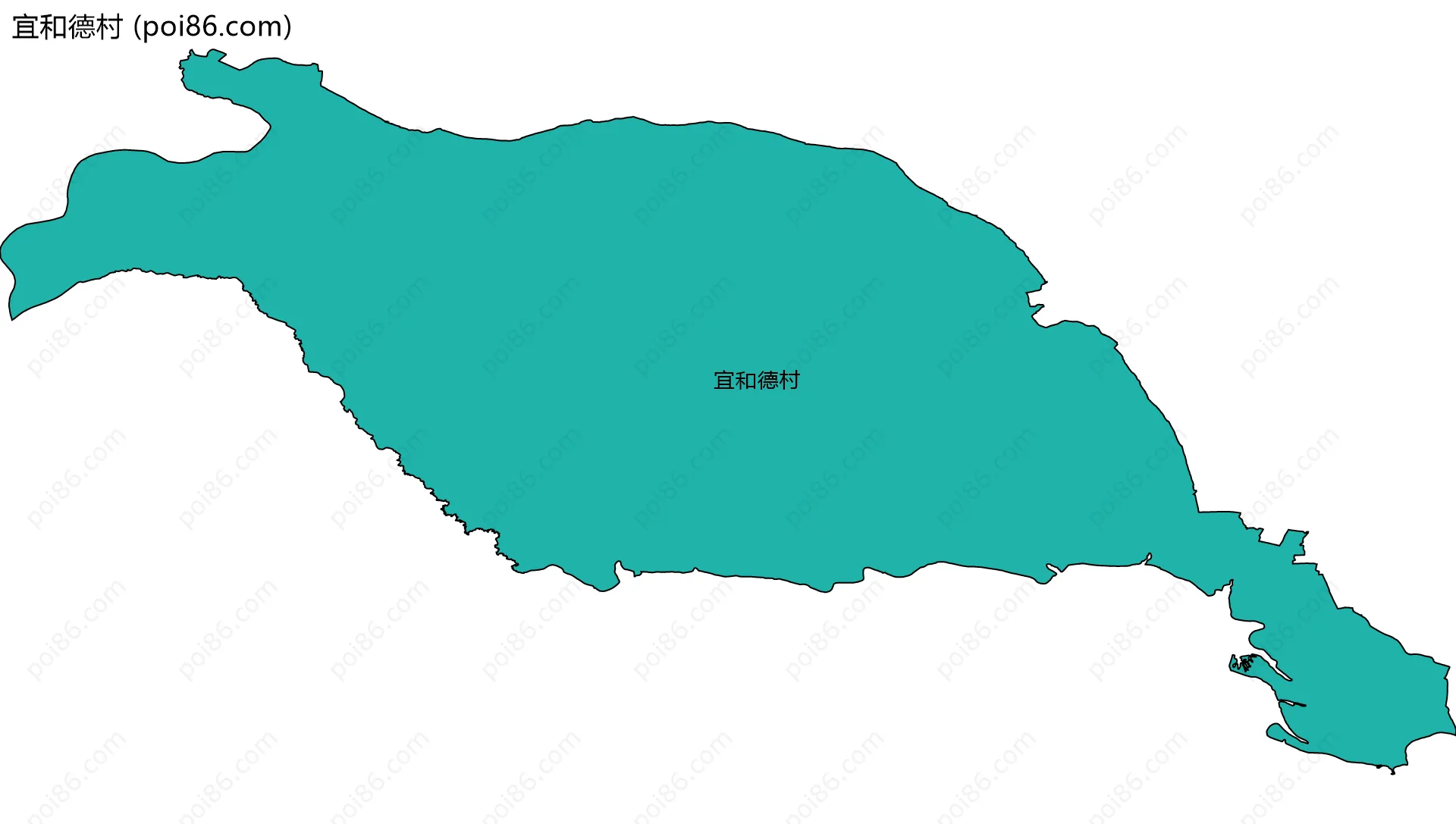 宜和德村边界地图