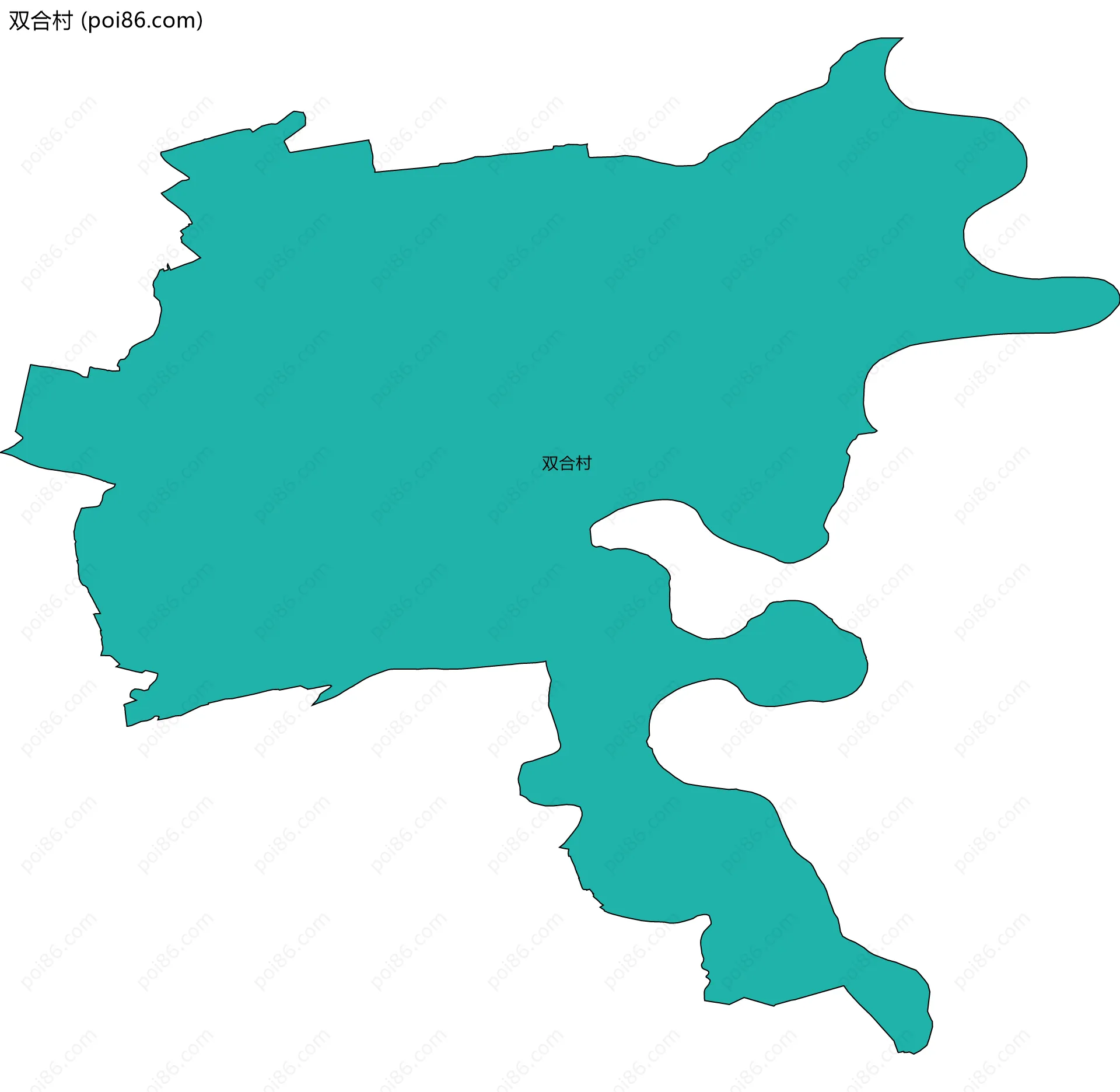 双合村边界地图