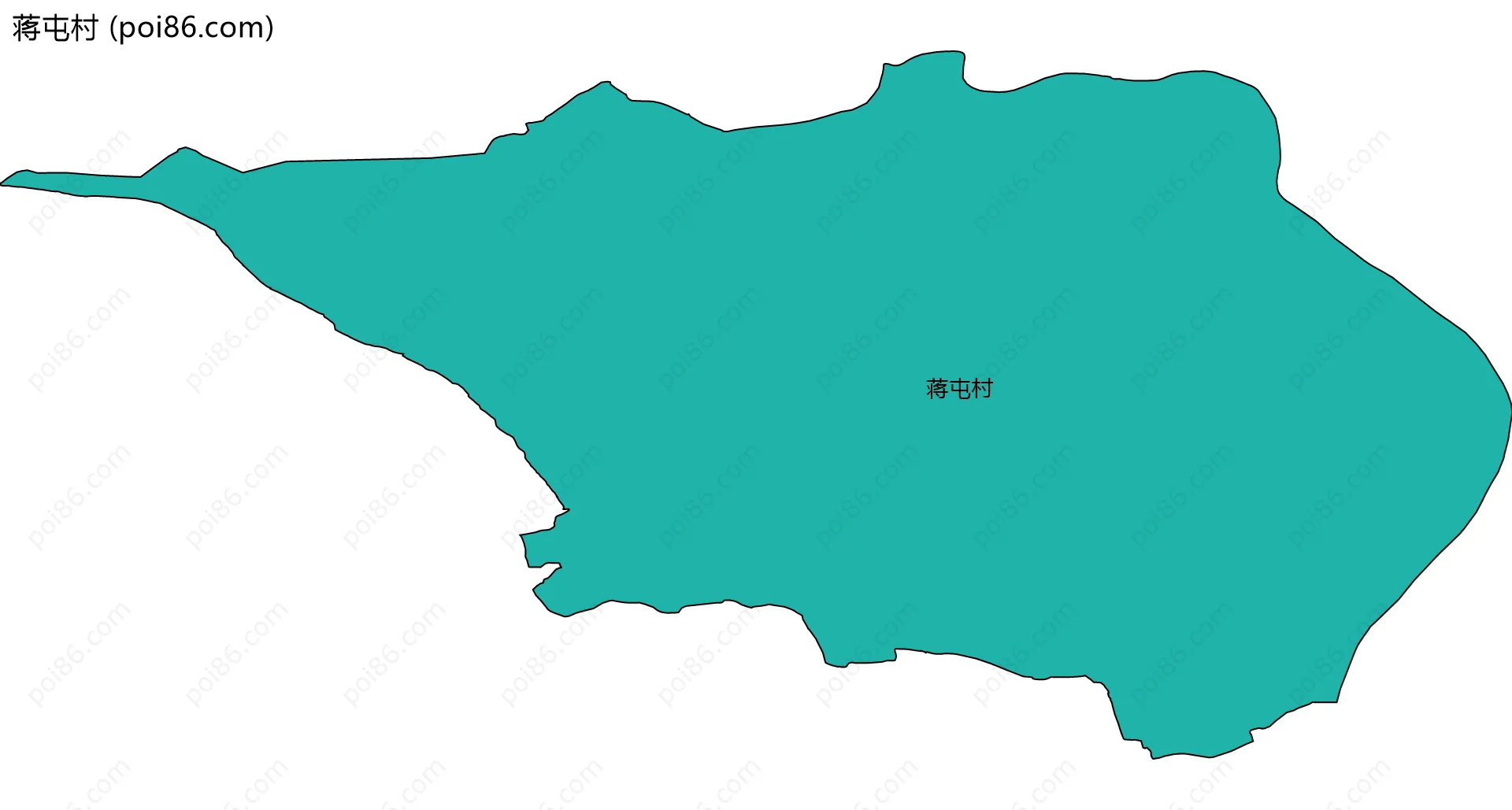 蒋屯村边界地图