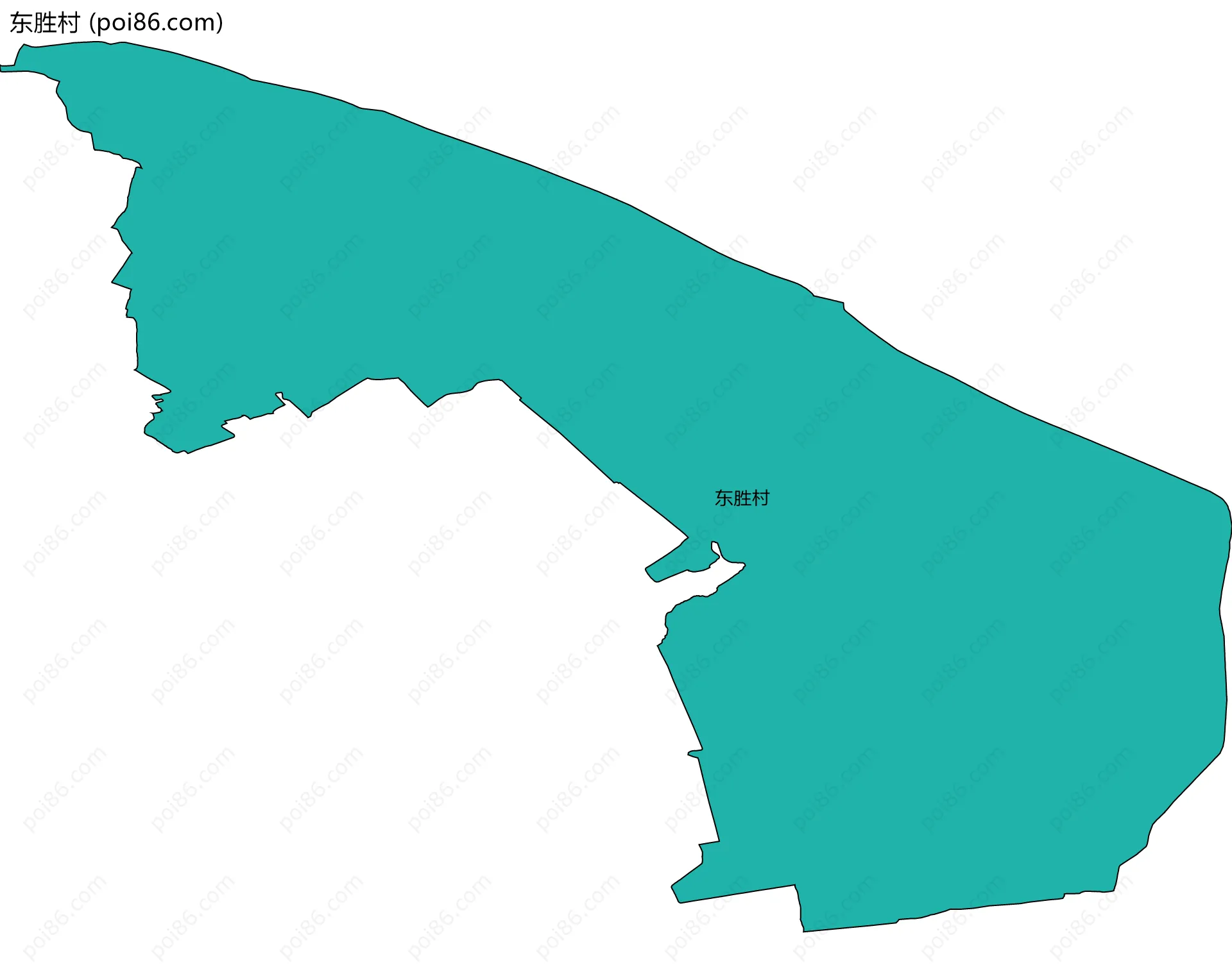东胜村边界地图