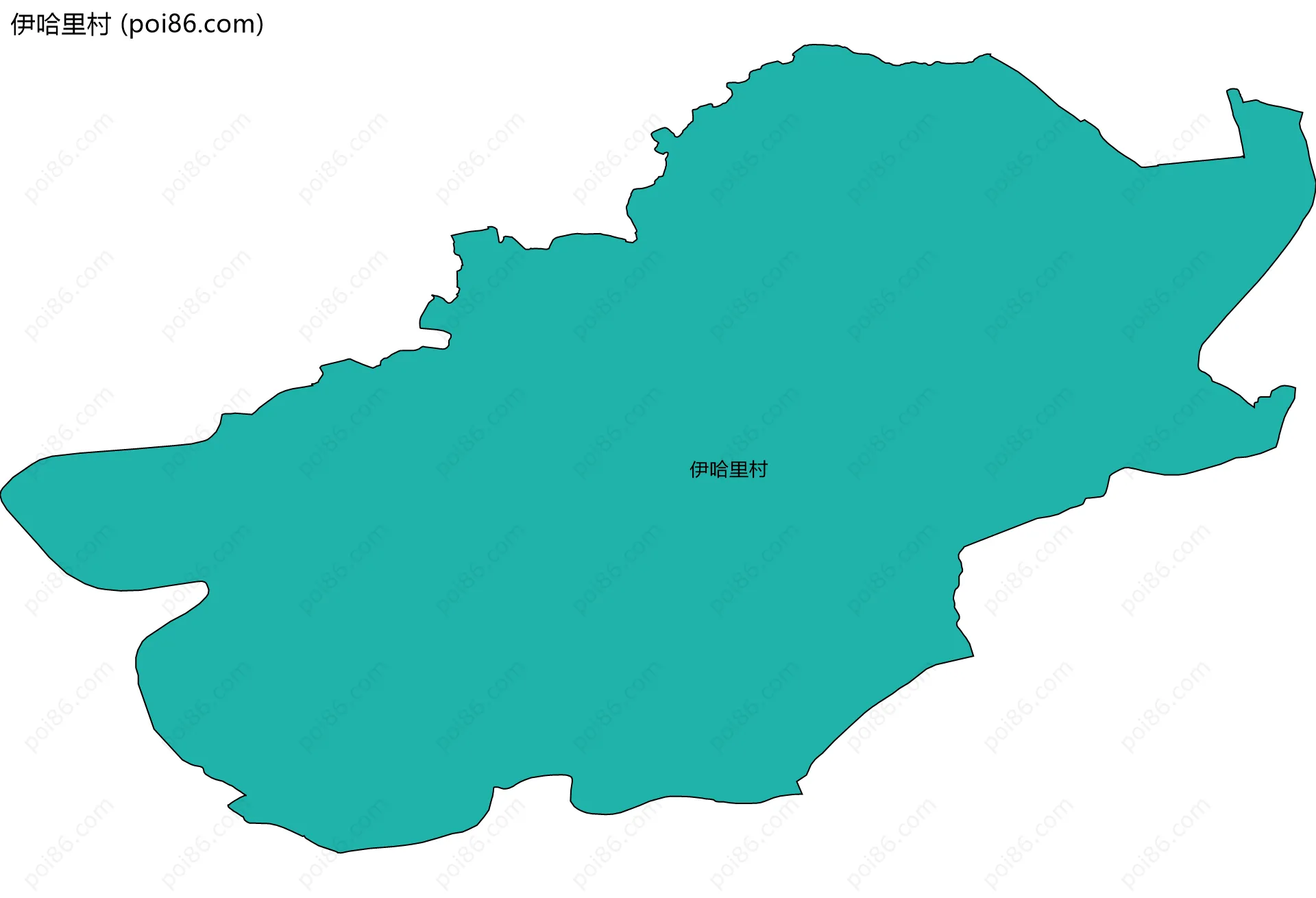 伊哈里村边界地图
