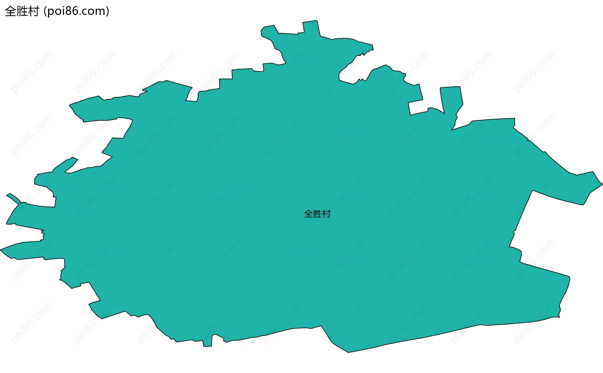 全胜村边界地图