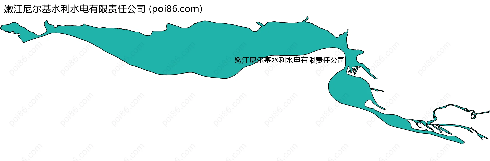 嫩江尼尔基水利水电有限责任公司边界地图