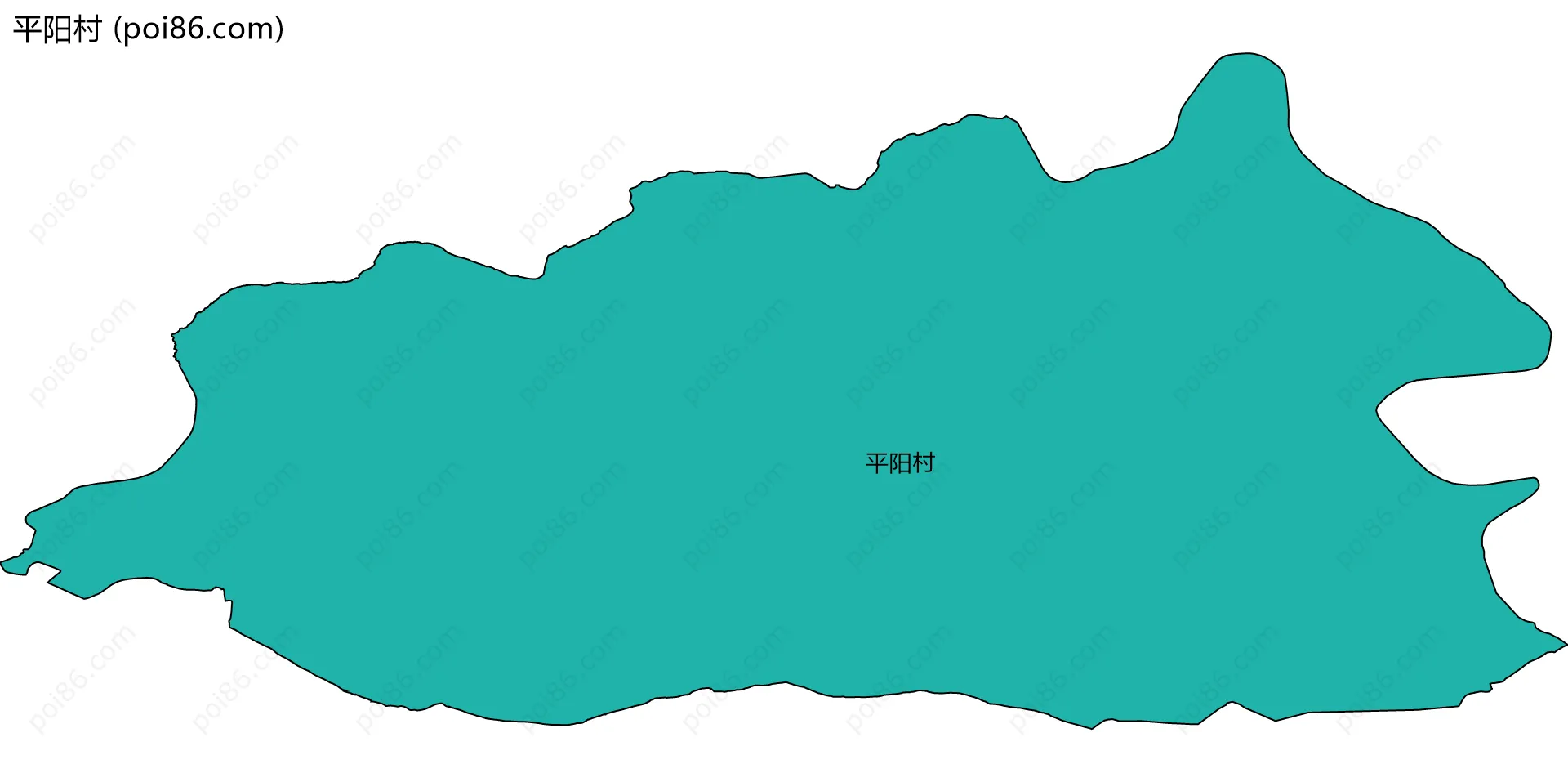 平阳村边界地图