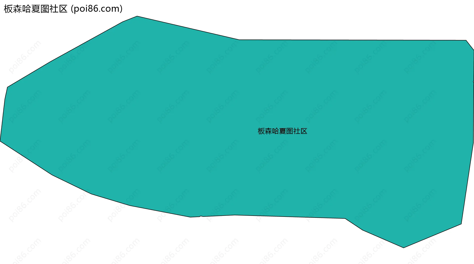 板森哈夏图社区边界地图
