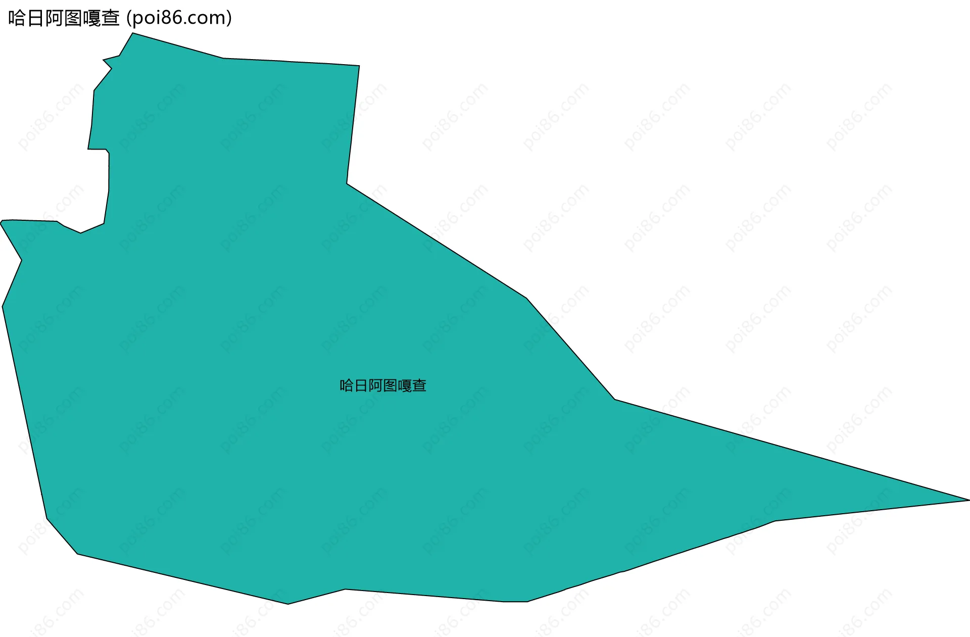 哈日阿图嘎查边界地图