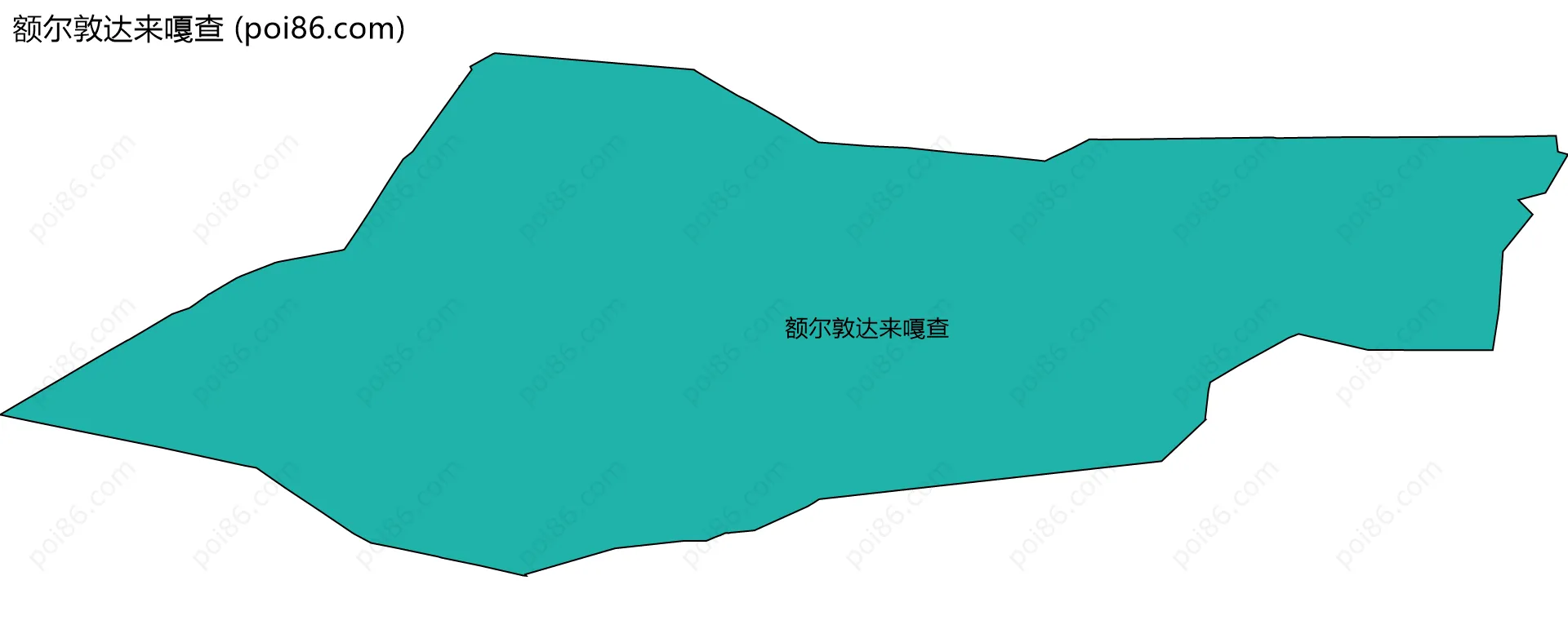 额尔敦达来嘎查边界地图