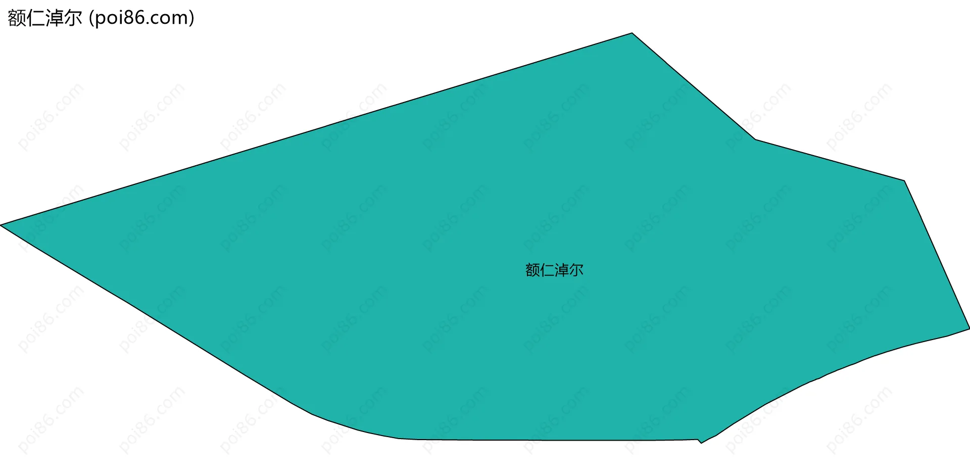 额仁淖尔边界地图