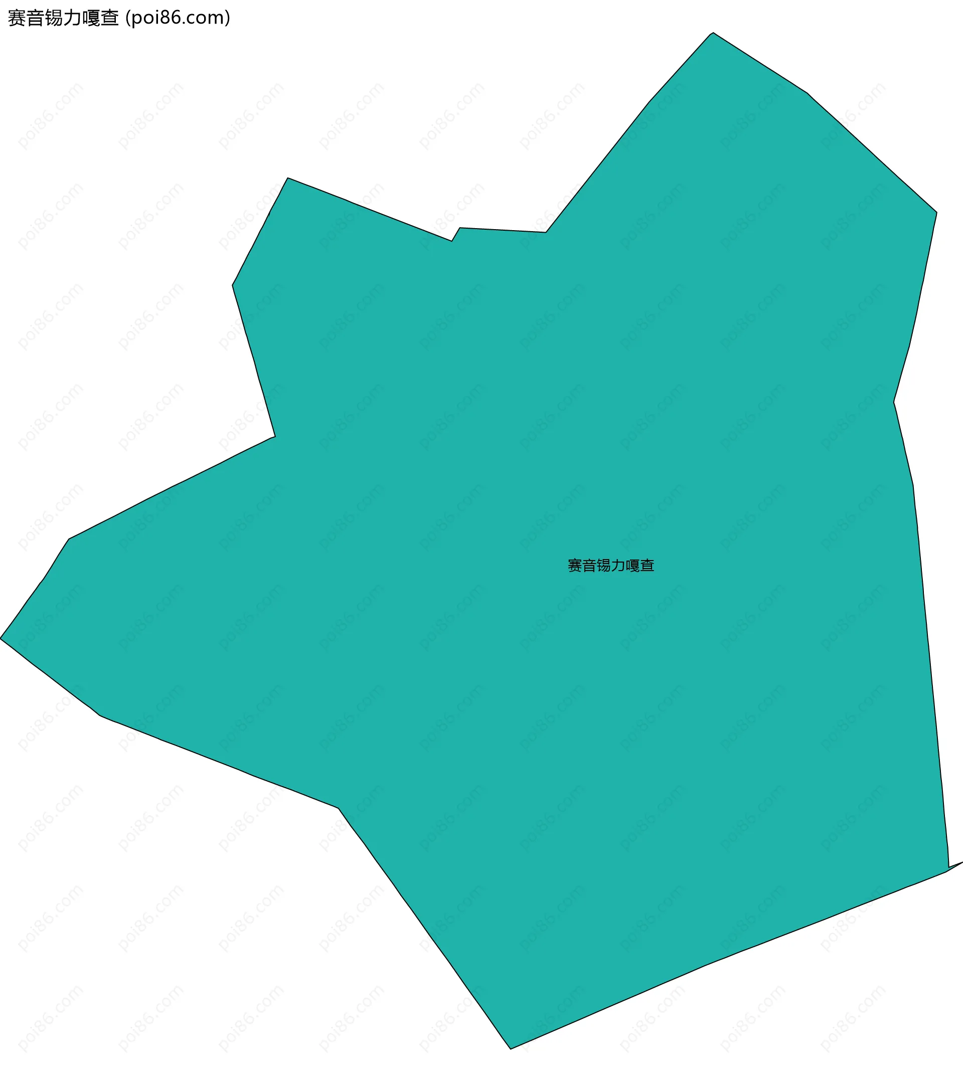 赛音锡力嘎查边界地图