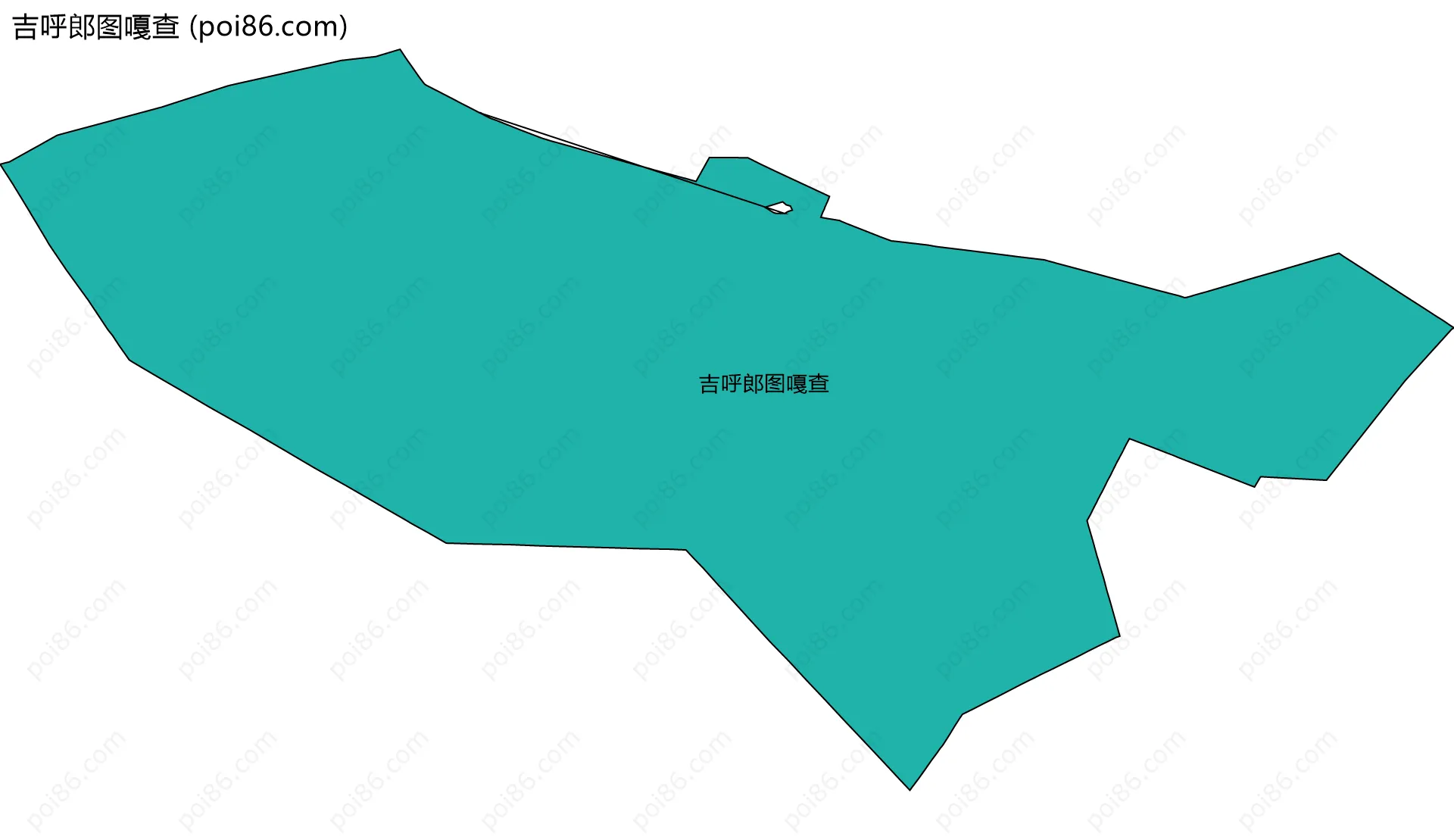 吉呼郎图嘎查边界地图