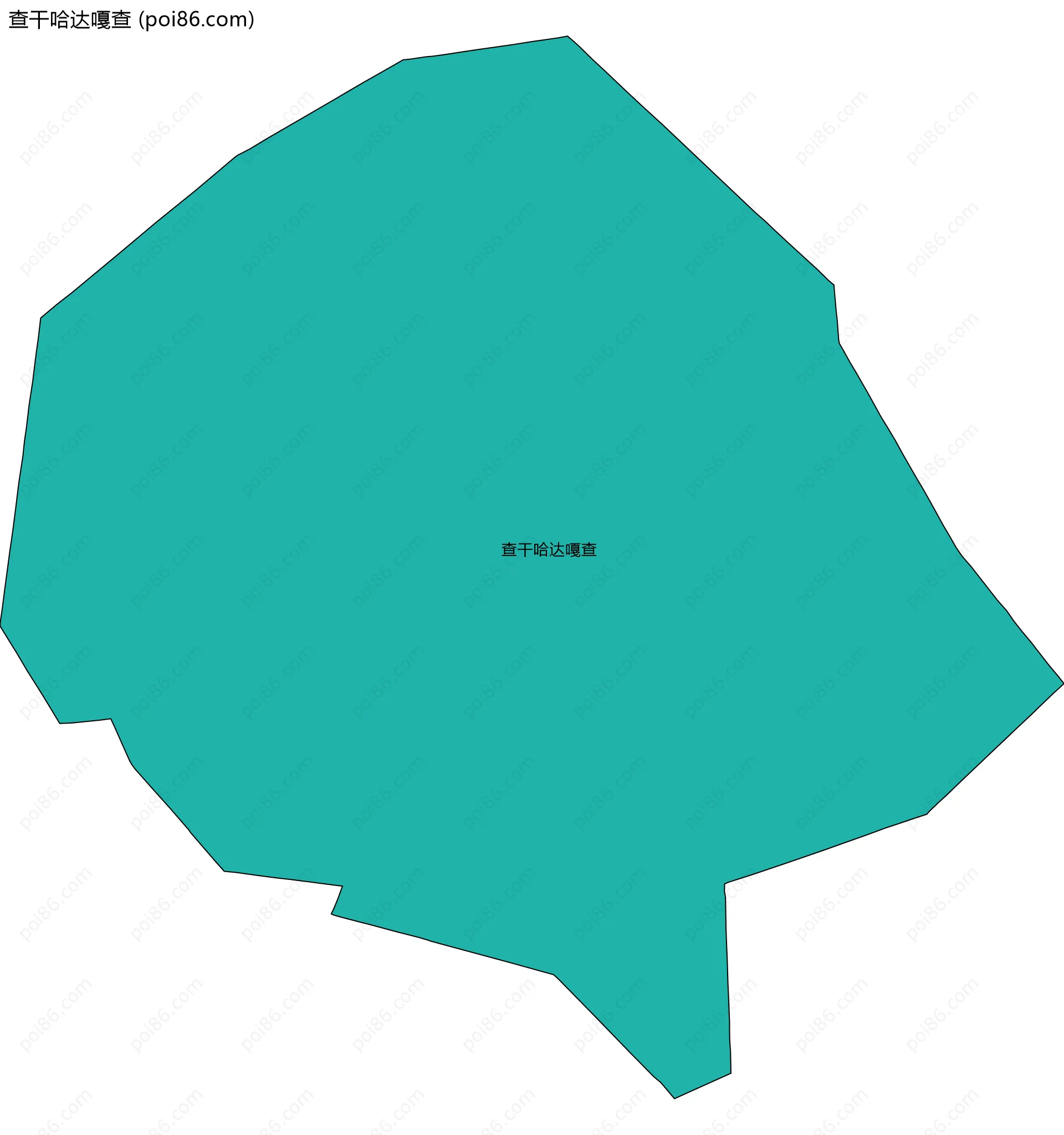 查干哈达嘎查边界地图