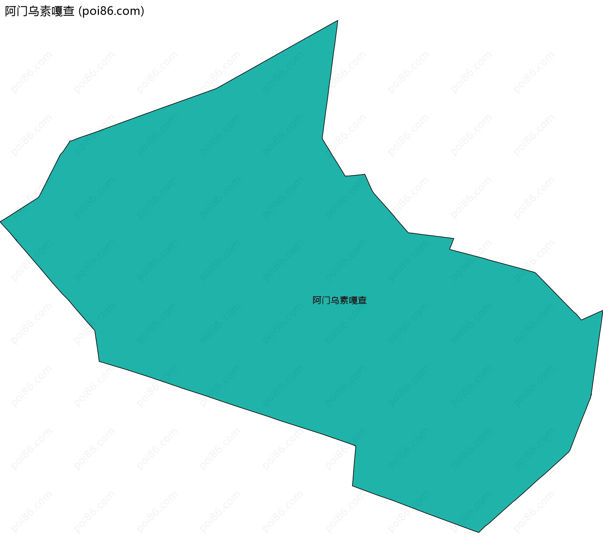 阿门乌素嘎查边界地图