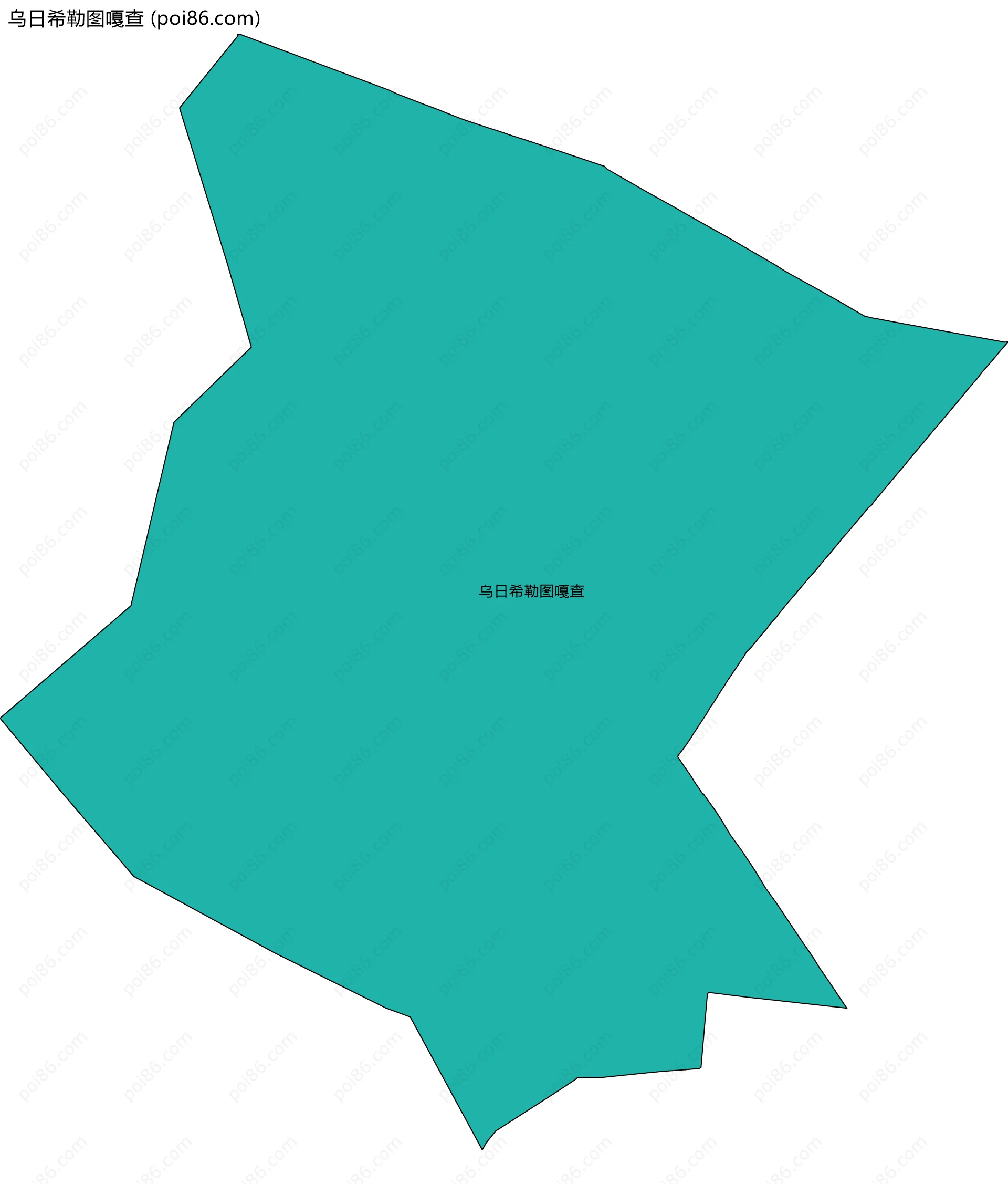 乌日希勒图嘎查边界地图