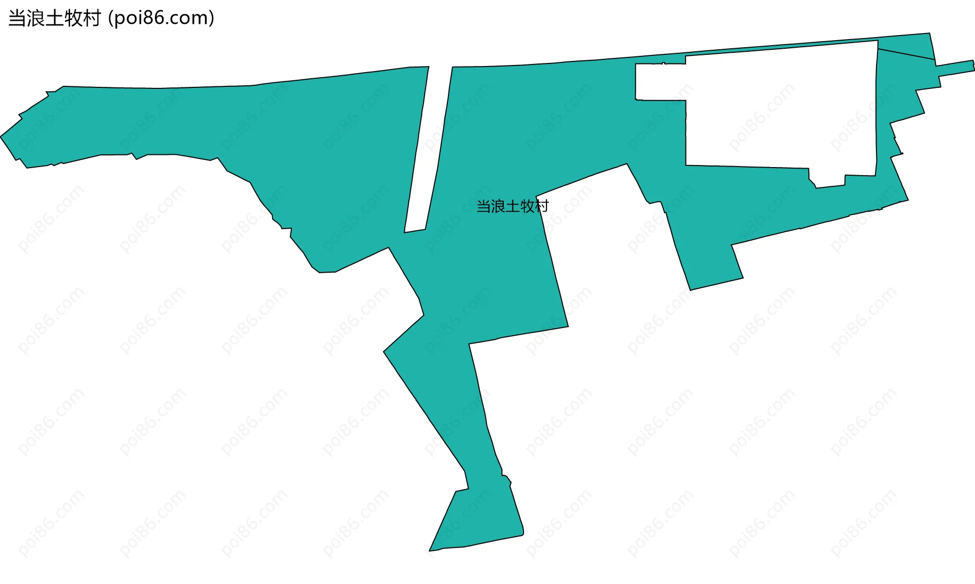 当浪土牧村边界地图