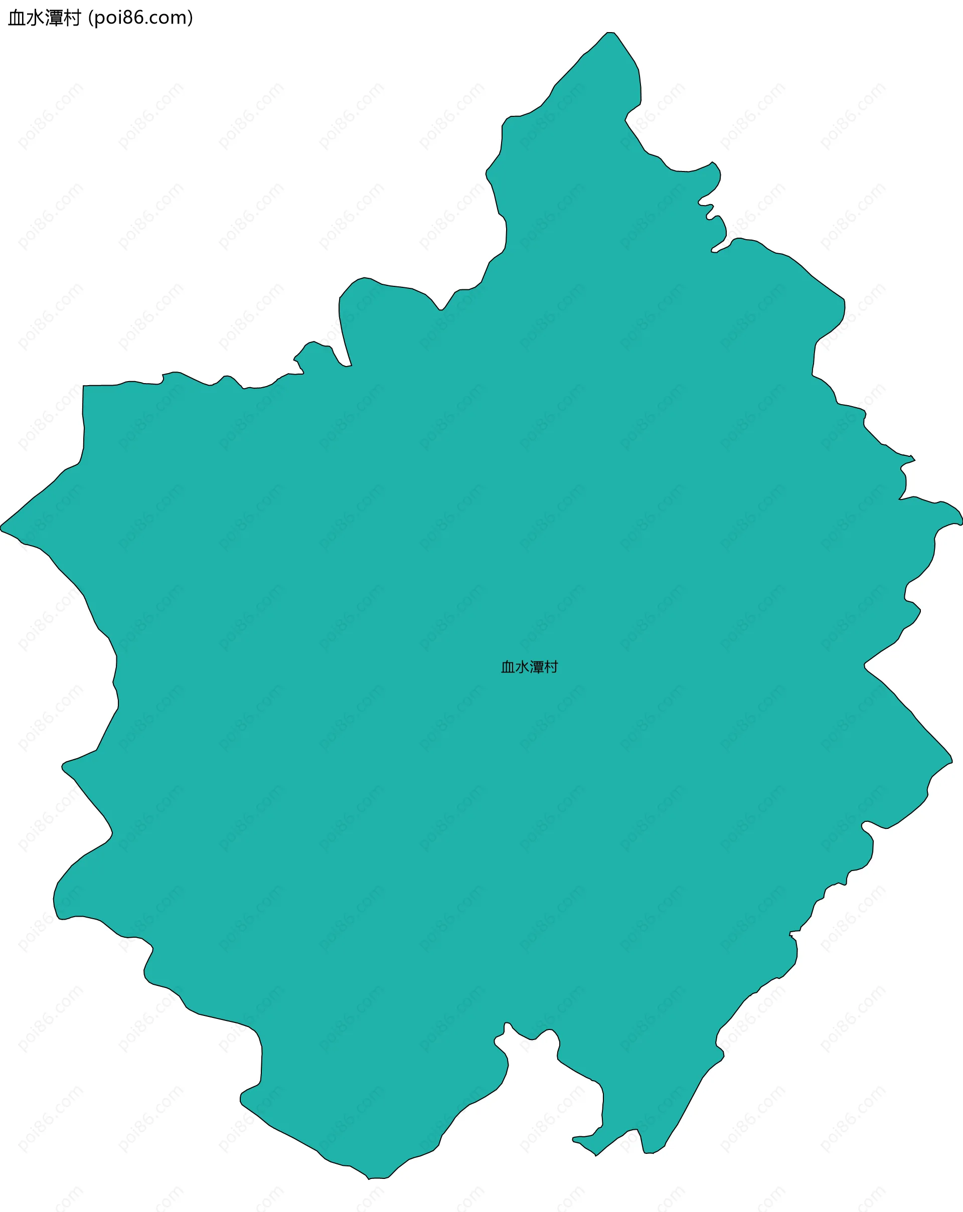 血水潭村边界地图