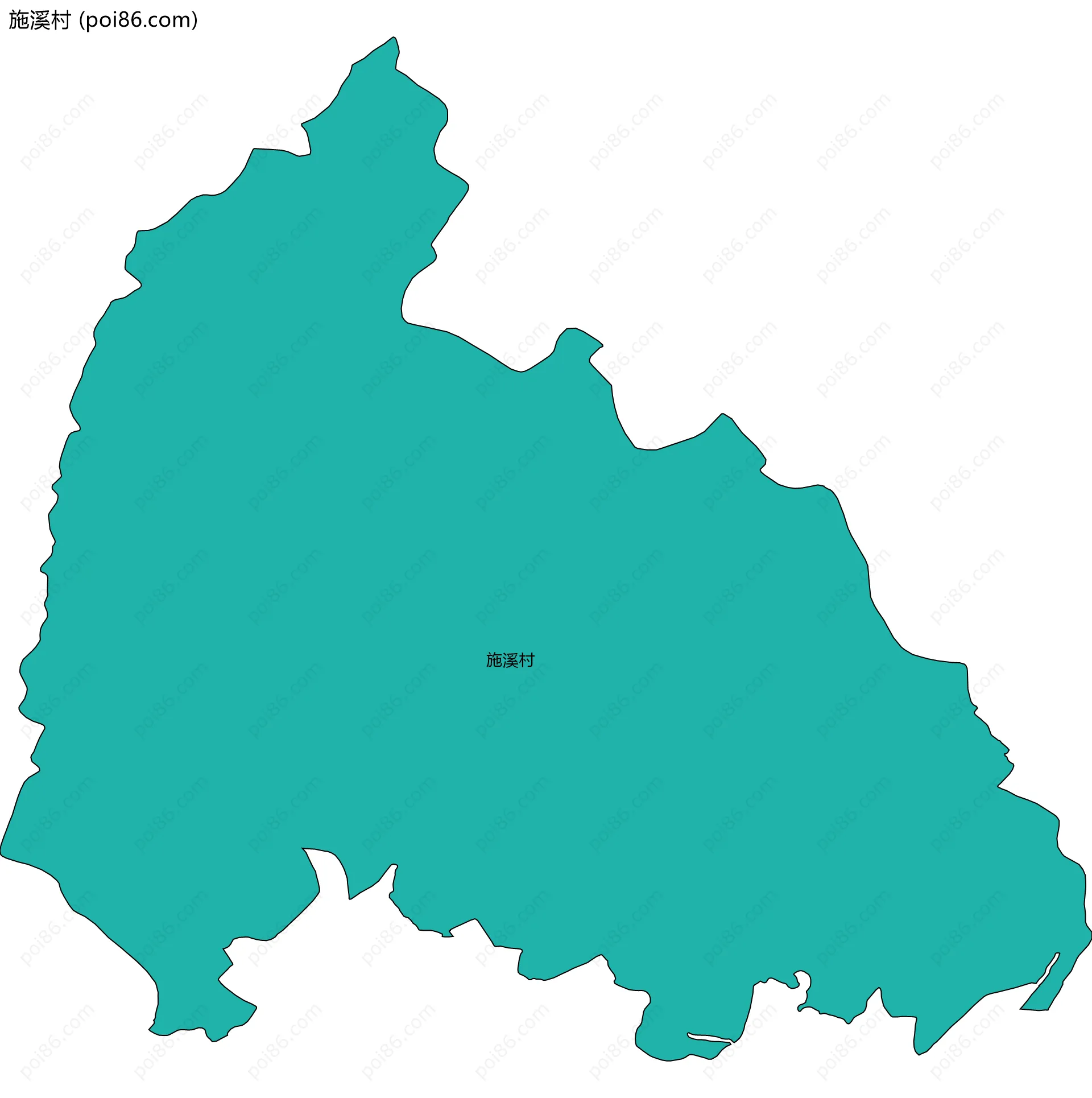 施溪村边界地图