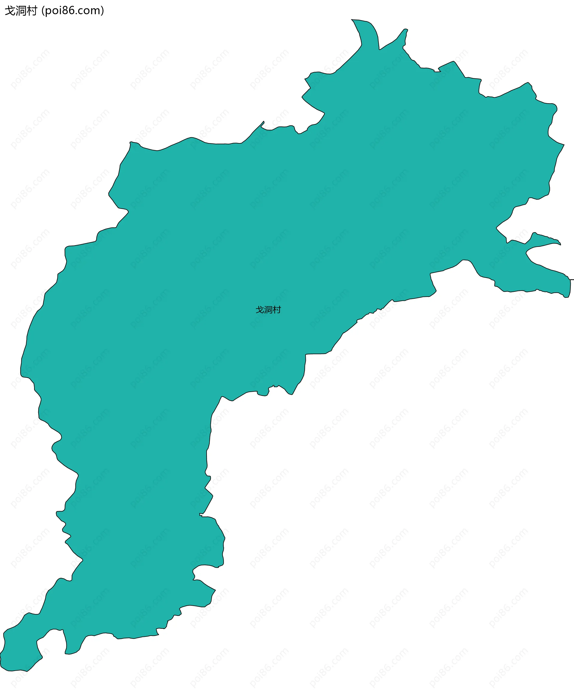 戈洞村边界地图