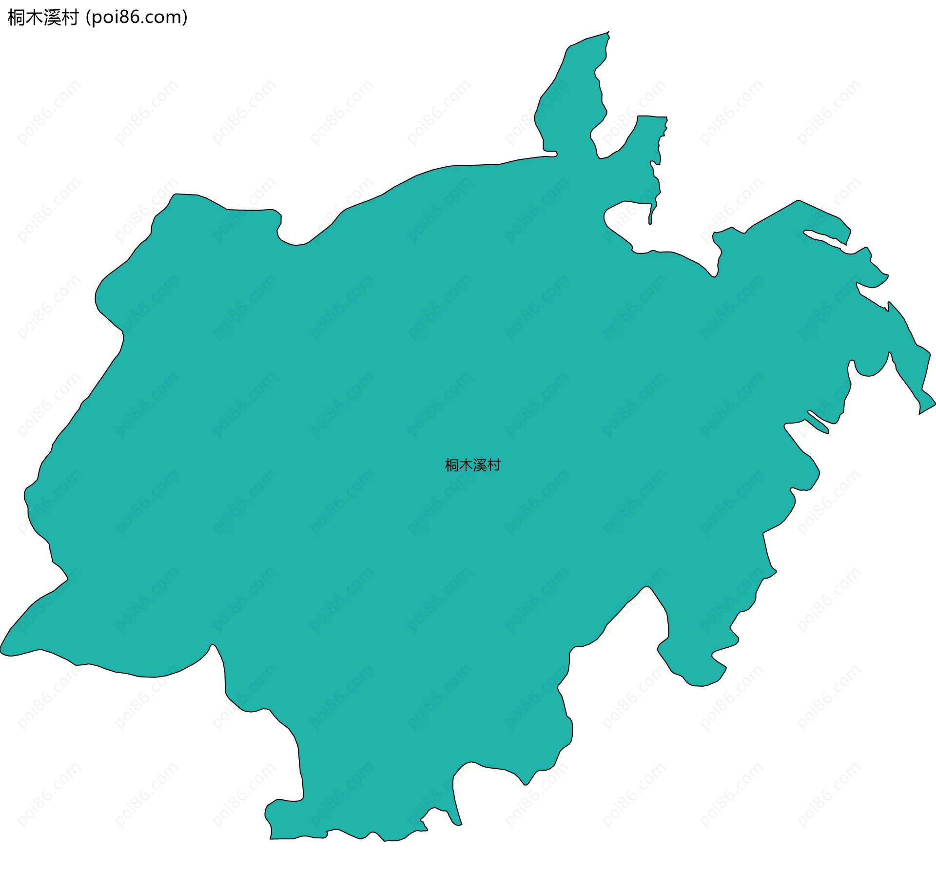 桐木溪村边界地图