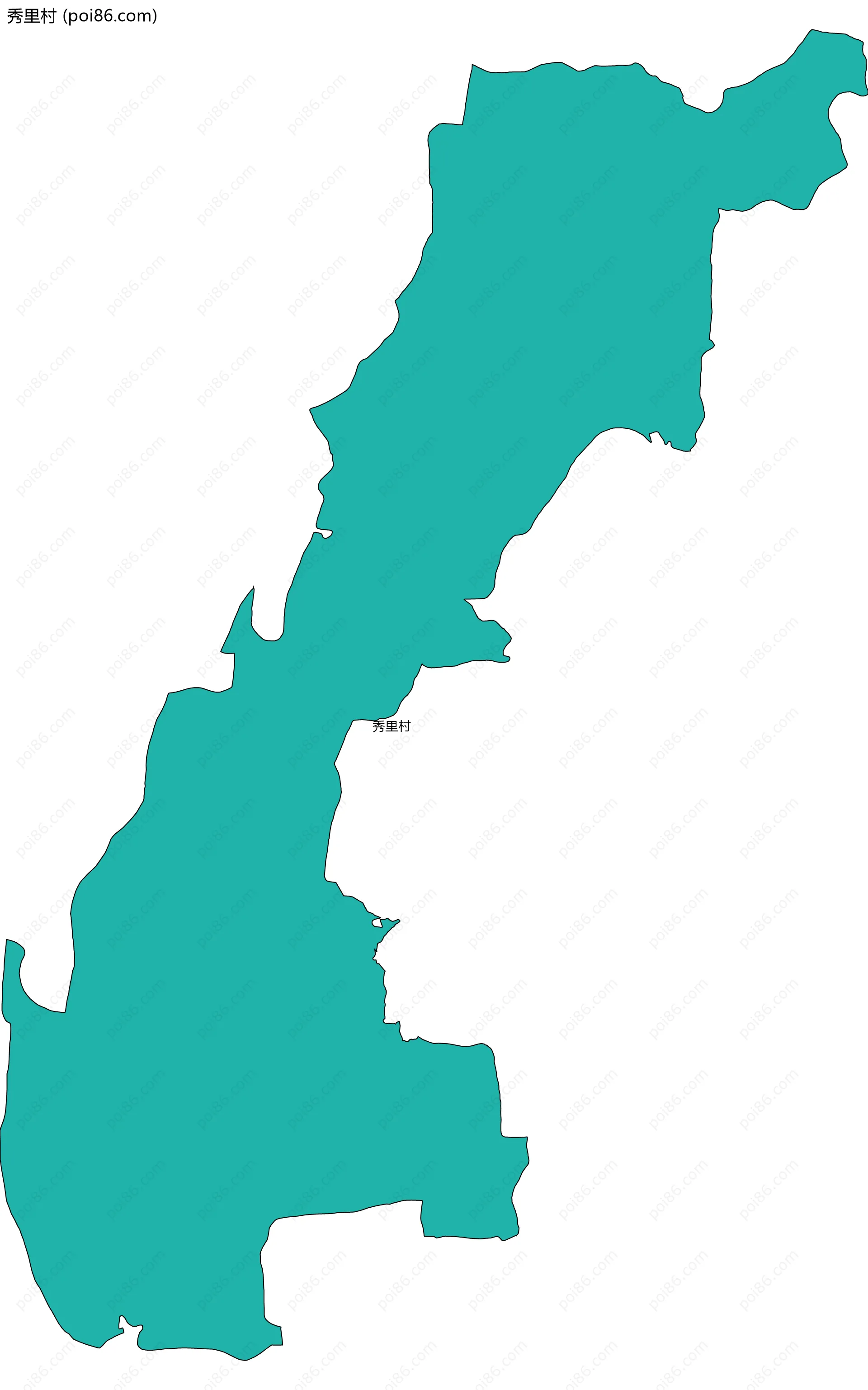 秀里村边界地图
