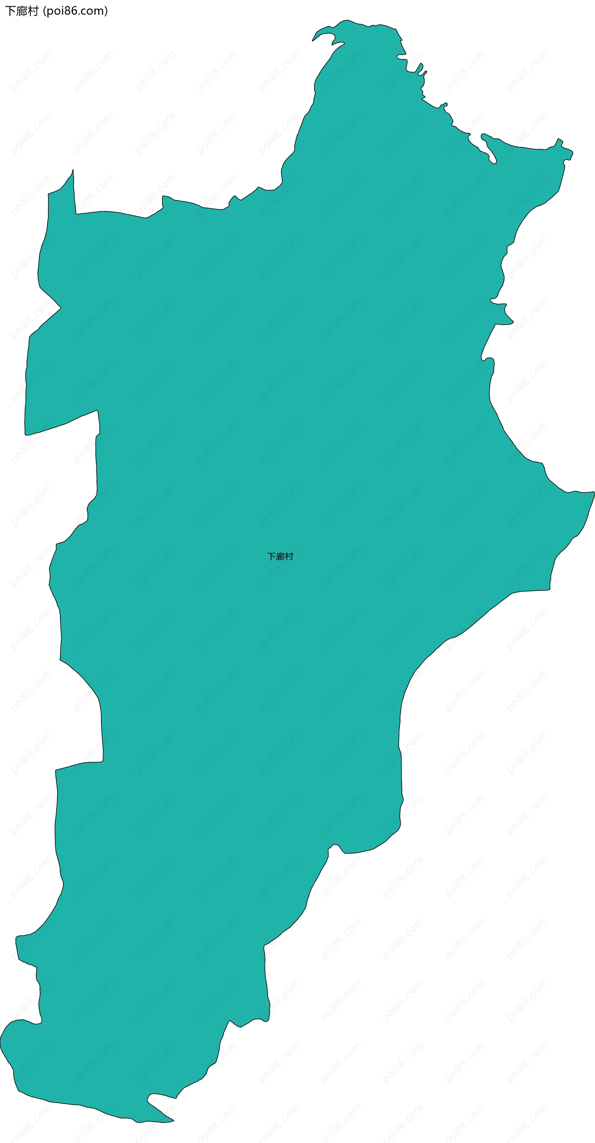 下廊村边界地图